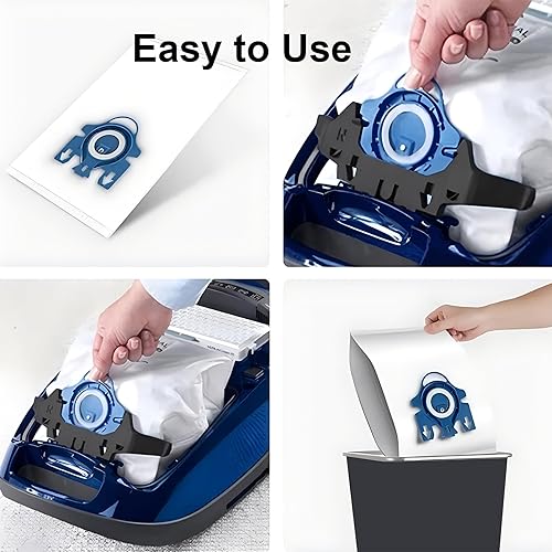 Miniatura 5 de Intendvision Paquete de 12 bolsas 3D Airclean compatibles con Miele 3D GN bolsas de aspiradora completas C2 C3, Classic C1, S8, S5, S2, S227S240