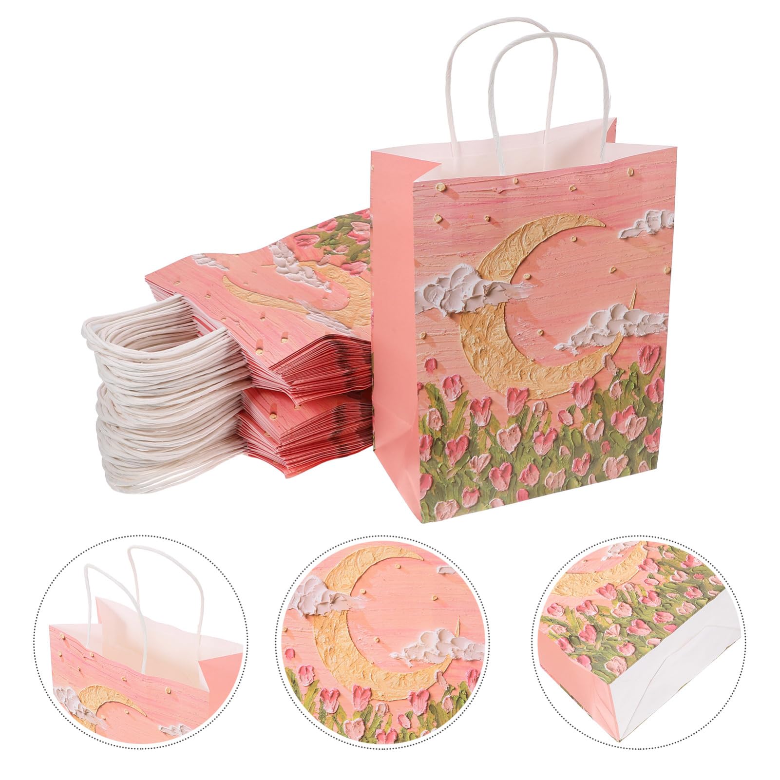TOPPERFUN 50 Stück Koreanische Ästhetische Papiertüten Süßigkeiten Favor Treat Taschen Snack Cookies Für Großeinkauf