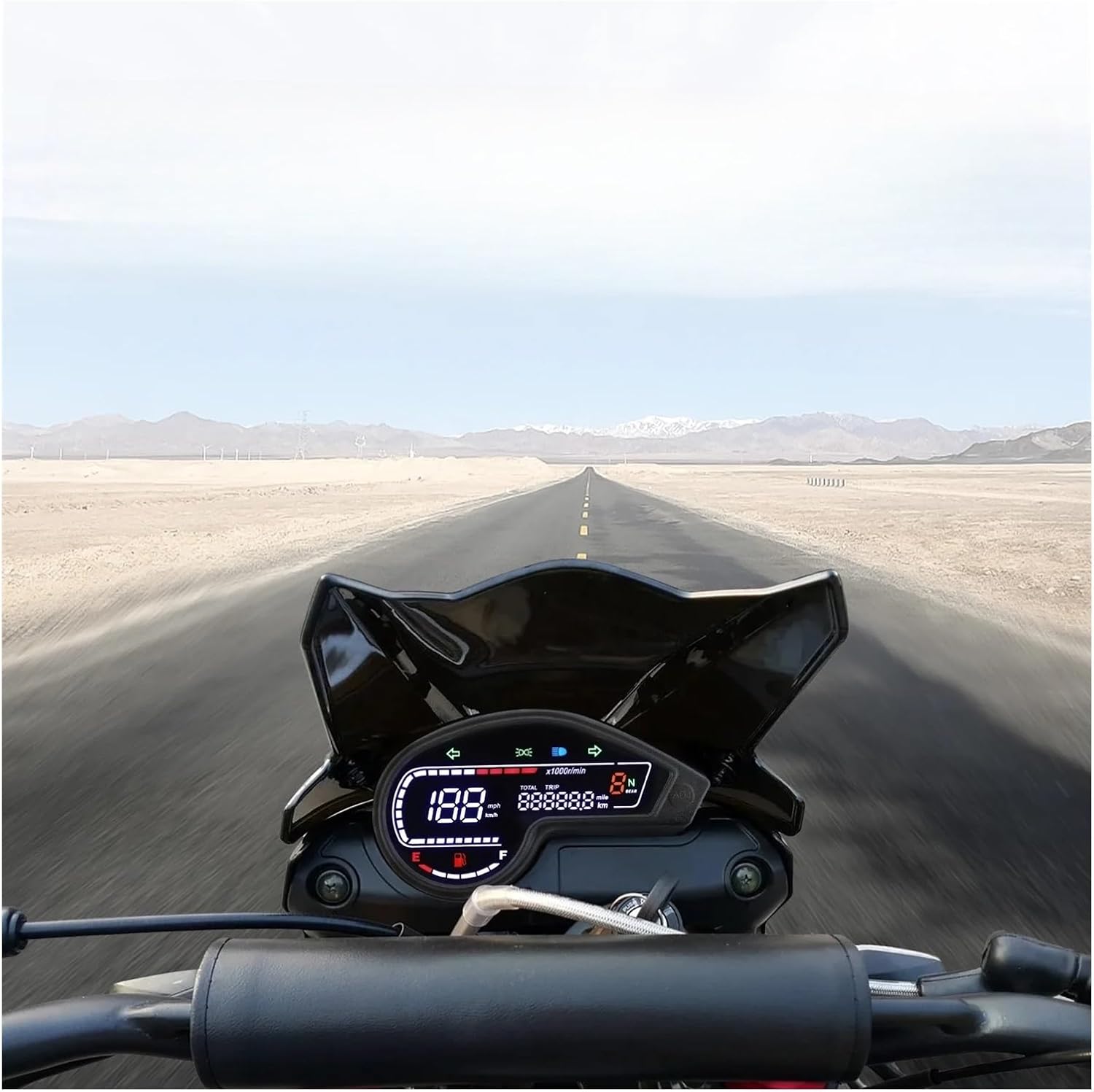 Motorcycle Speedometer Gauge for NXR150 NXR125 Bros 2003-2014 CRV Motorcycle Digital LED Tachometer Moto Dashboard Odometer Tachometer Indicator