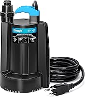 Vista 7 de Bomba de Agua Sumergible 1/6 HP, 1850GPH Bomba de Sumidero Termoplástica Bomba de Agua Portátil Eléctrica de Utilidad para Eliminación de Agua