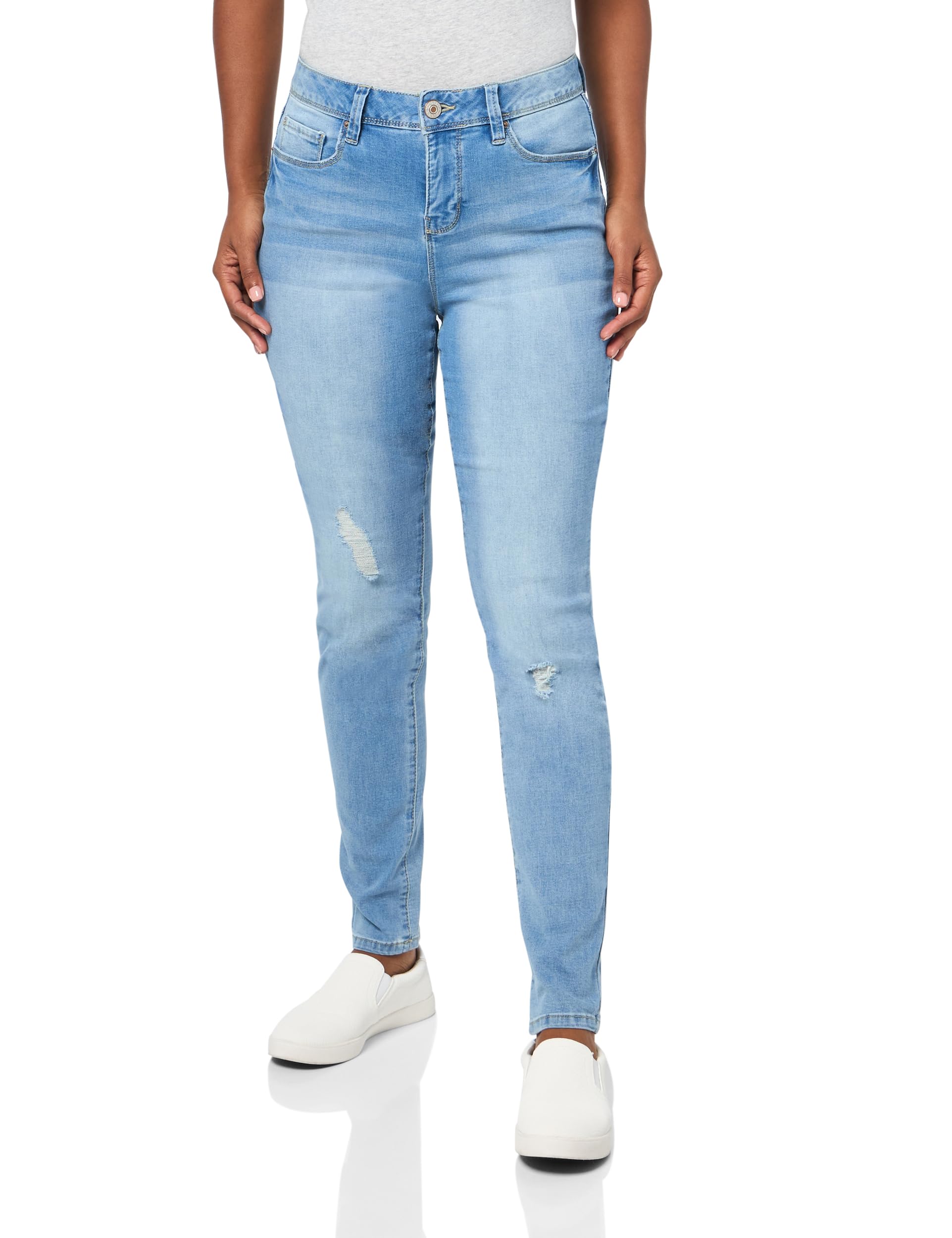 Royalty YMI Women's Tummy Control High Rise Essential Skinny Jeans