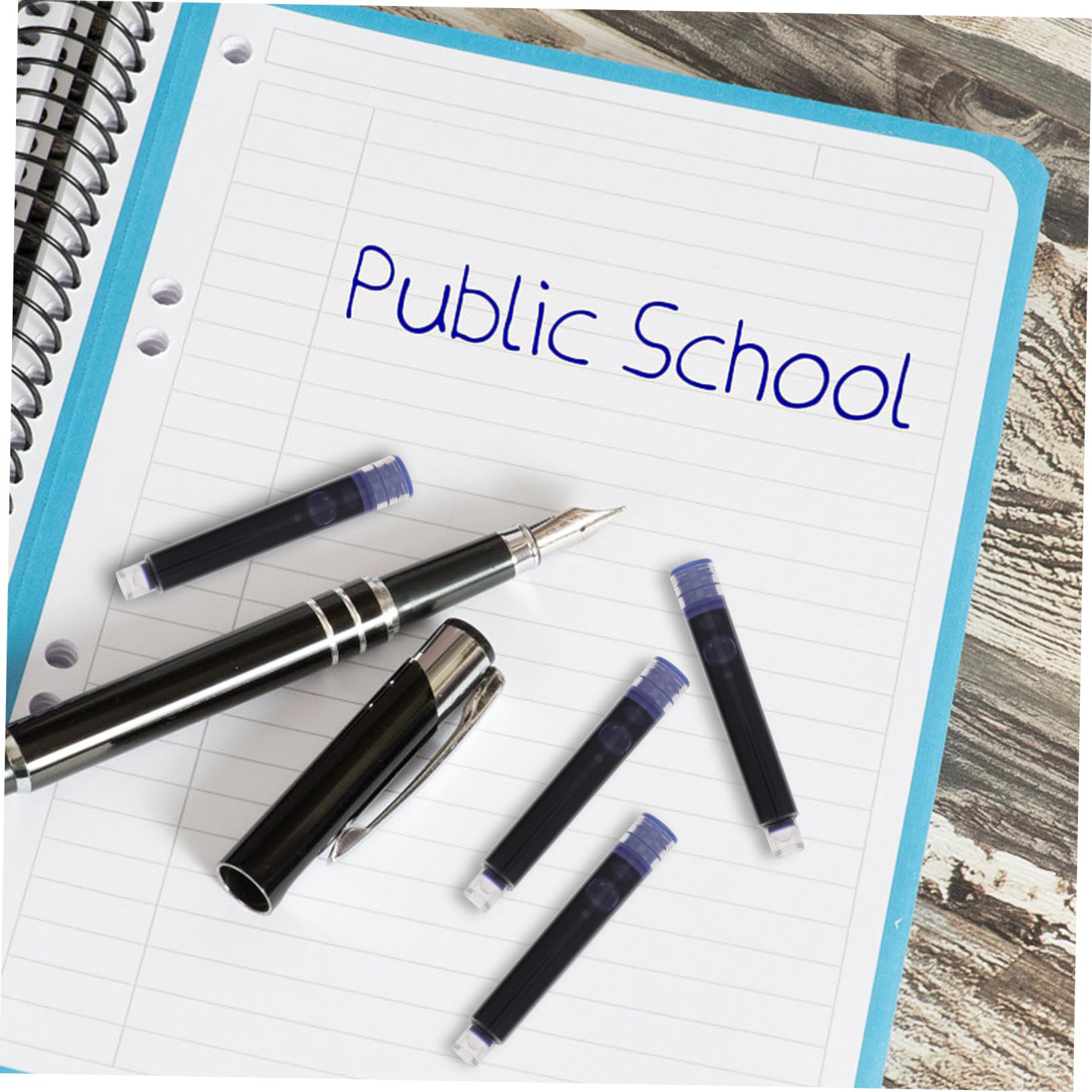 OSALADI 3 Ensembles Recharges Pour Stylos Plume Lot De Cartouches Encre Bleue Et Noire Pour Fournitures Scolaires Compatible Avec Stylo Plume Standard Accessoires Pratiques 100 Pièces * 3