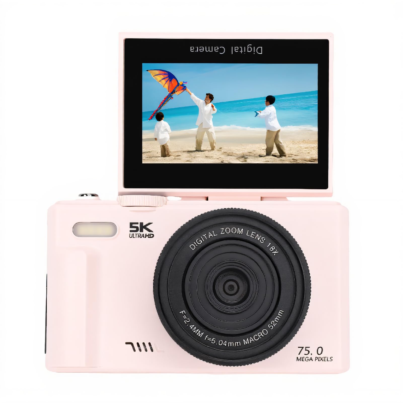 Câmera Digital 5K, Câmeras de 75MP para Fotografia Com Zoom