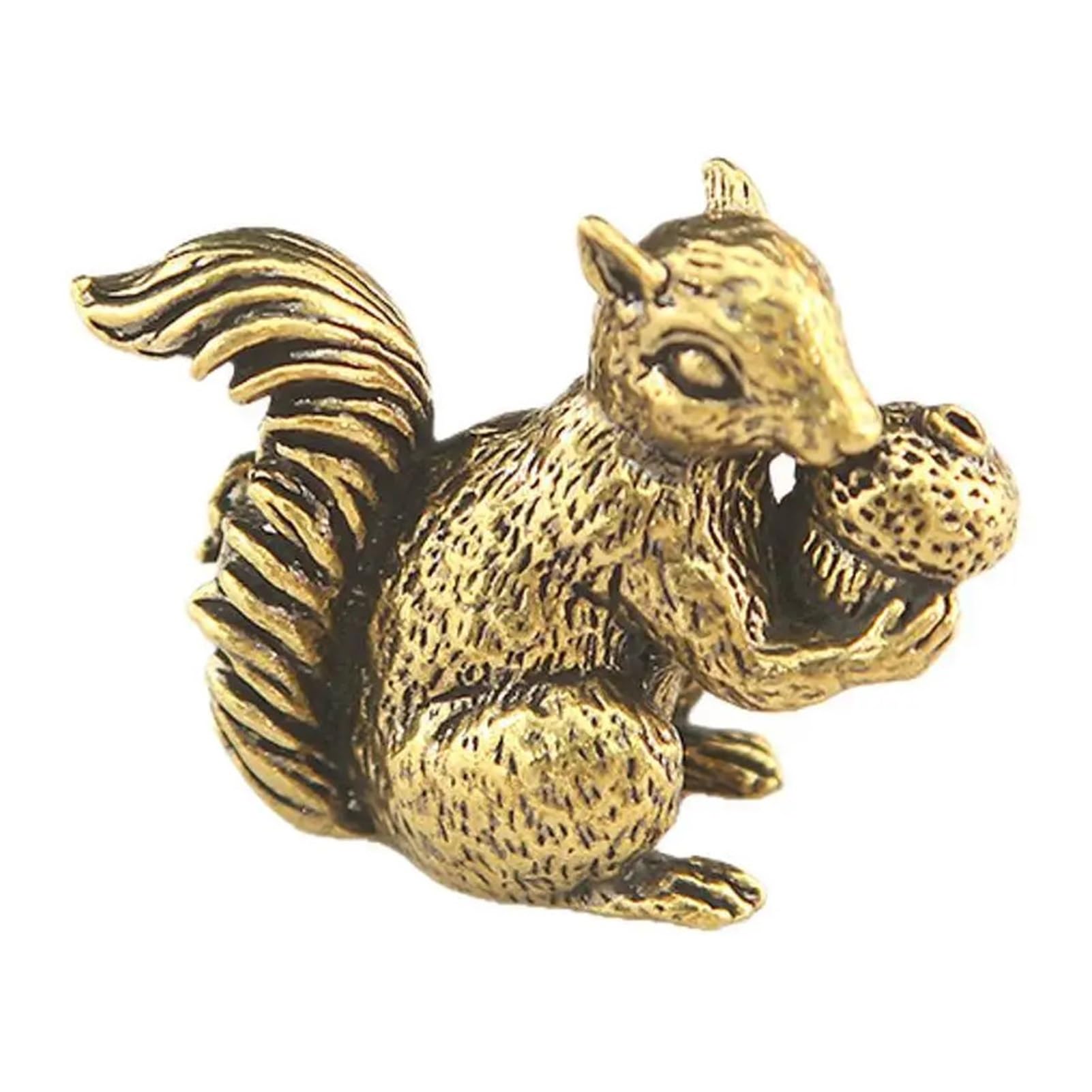 Huolimxun Squirrel Copper Statue Decoration Solid Copper Statue Teapot Incense Holder Desktop Decoration Ornament