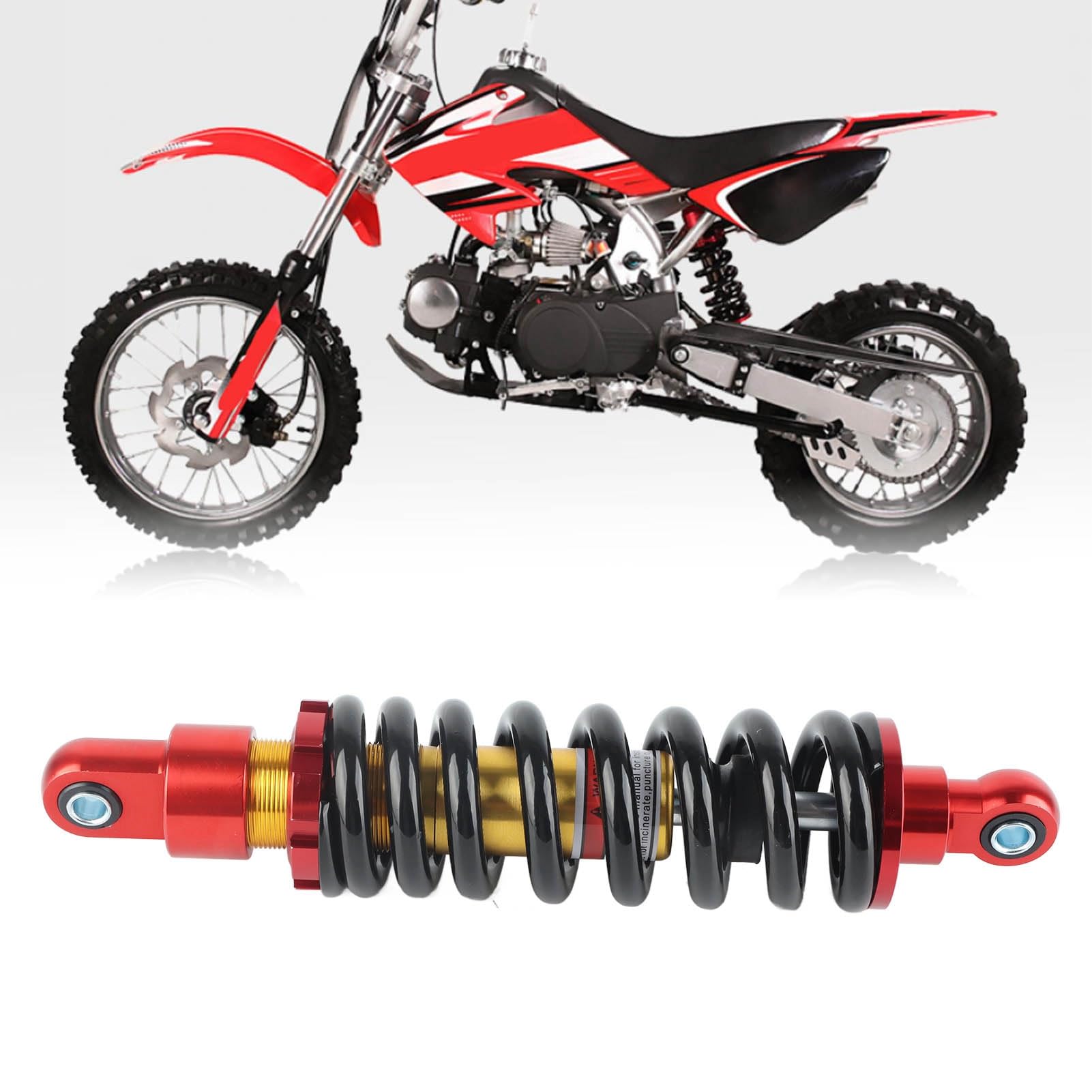 Amortyzator Tylny, Amortyzator Motocyklowy, Amortyzator Motocyklowy 295 Mm Amortyzator Tylnego Zawieszenia Do Dirt Pit Bike Atv Quad Gokarty