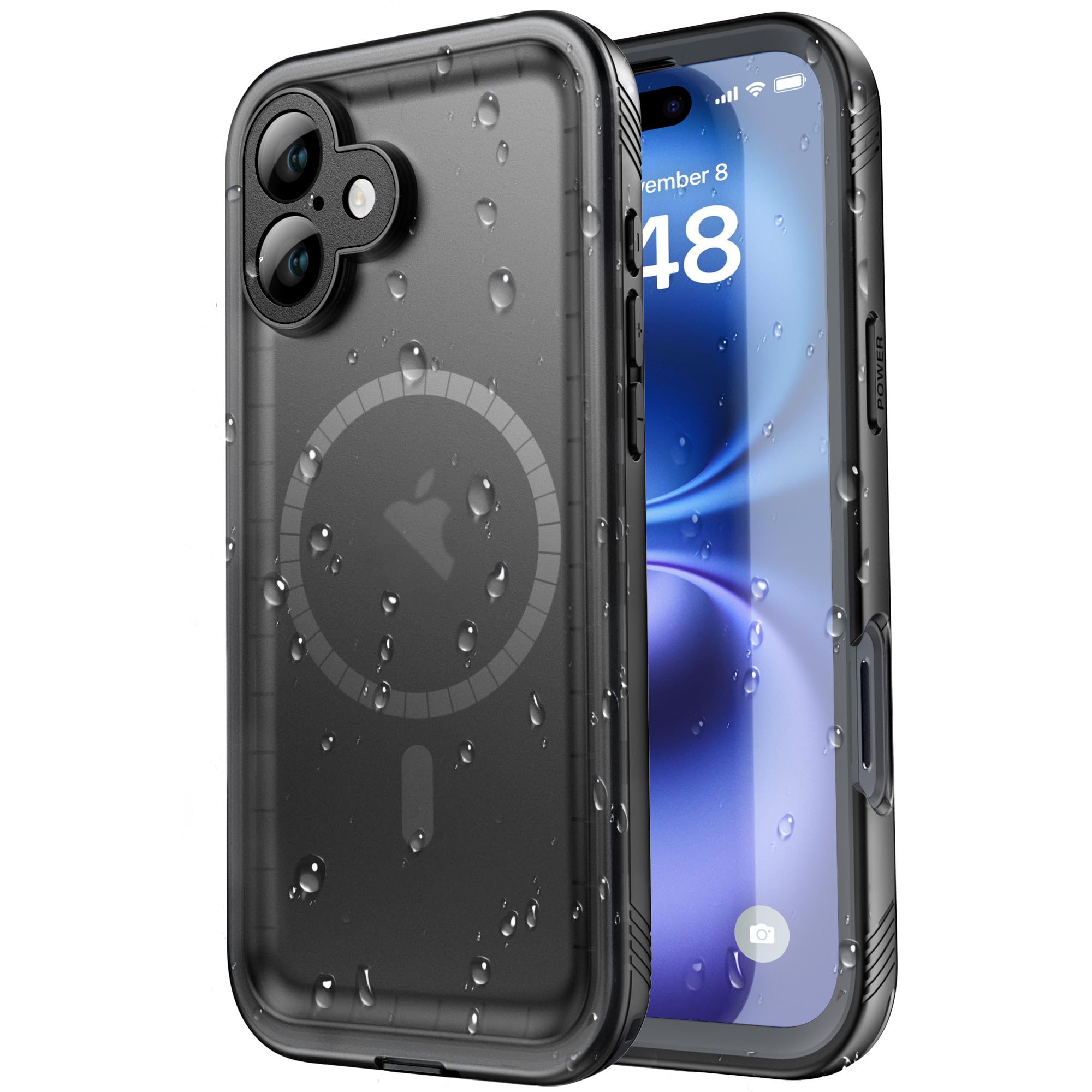 Coque Incassable iPhone 16 Plus Antipoussière Intégrale Noir - 7