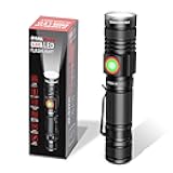 DARKBEAM LED Flashlight Rechargeable USB 2000 High Lumens, Small and Bright Pocket Flashlights, Focus Adjustable Water Resistant Handheld Flash Light for Camping, Outdoor, Emergency