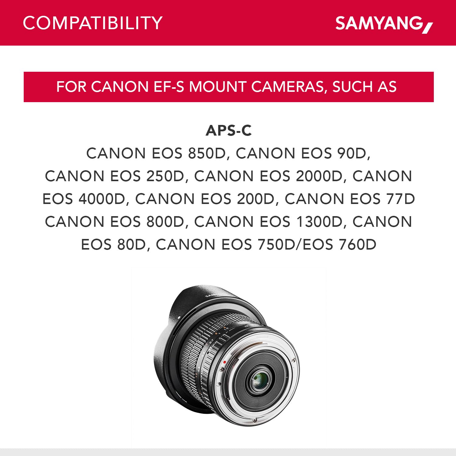 SAMYANG 8 mm f/3.5 UMC CS II fisheye lens - for Canon: Amazon.co