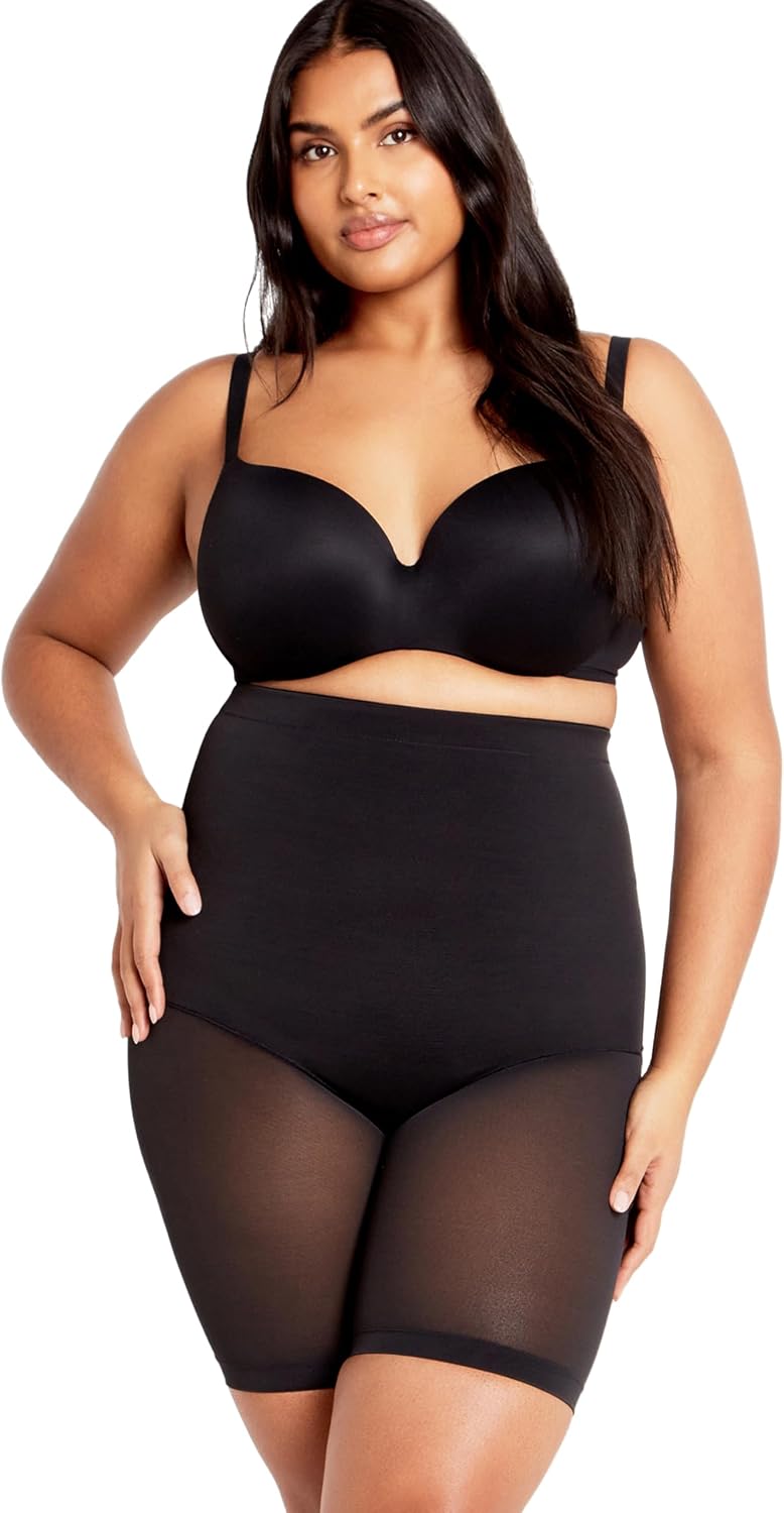CITY CHIC Plus Size Shorts, Power Mesh Short