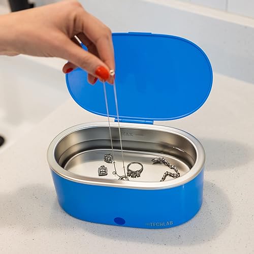 Miniatura 4 de Tru Techlab Limpiador ultrasónico de nueva generación. Máquina limpiadora de joyas silenciosa, limpiador de anillos de diamante, limpiador de joyas