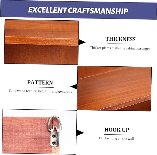 Miniatura 8 de Veemoon Estante de almacenamiento Estante para artículos pequeños, organizador de escritorio de madera, estante de almacenamiento de artículos