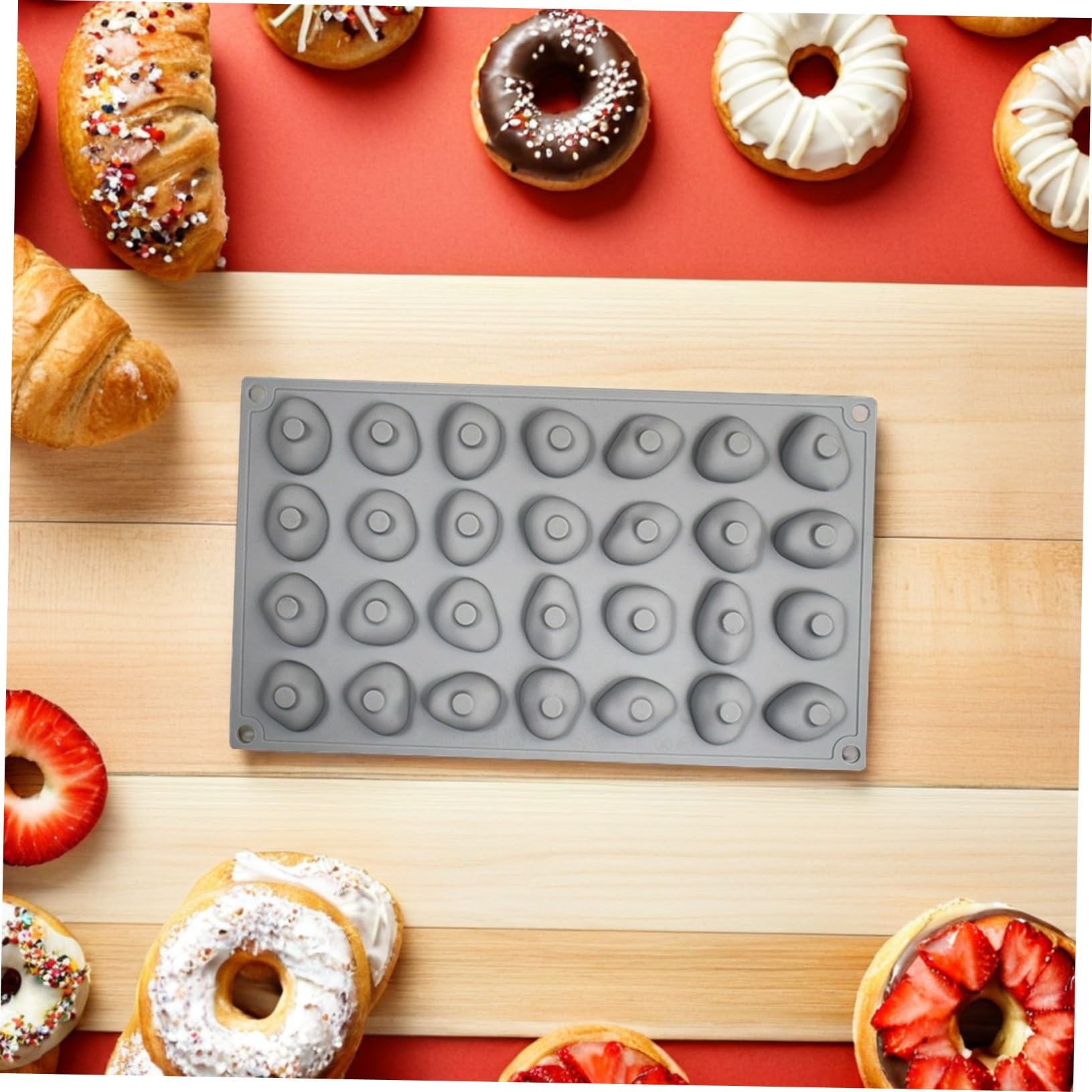 Didiseaon 2 pezzi Stampo Silicone Per Cioccolato E Cubetti Di Ghiaccio Forma Di Pietra Antiaderente Flessibile Per Dolci Gelatine E Snack Creativi Facile Da Pulire E Riutilizzabile