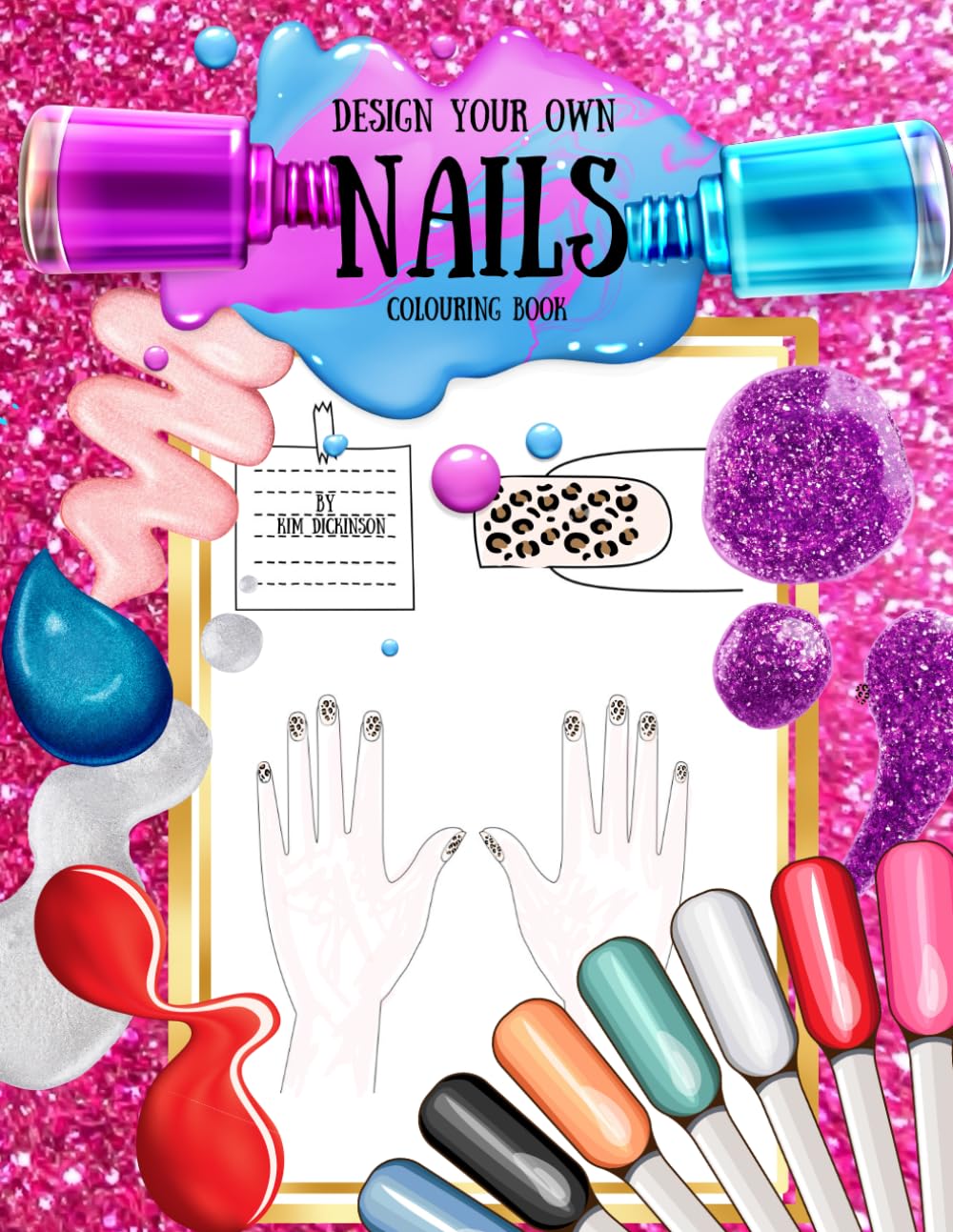 Design Your Own Nails Colouring Book