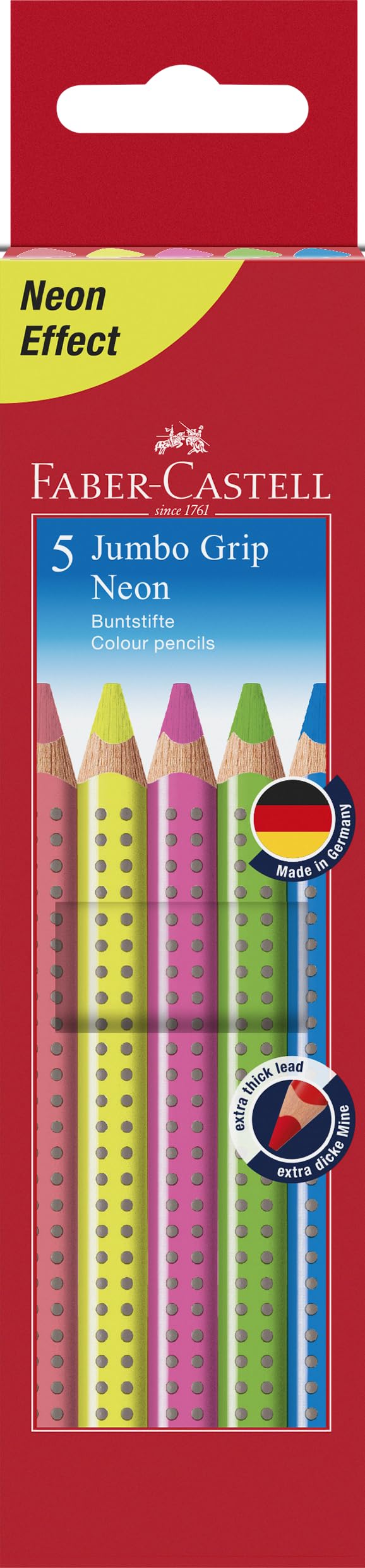 Faber-Castell Faber Castell 110994"Jumbo Grip Neon" Crayons