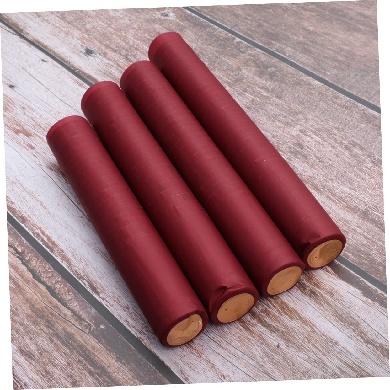 BRIGHTFUFU 100pcs Pvc Wine Heat Shrink Capsules Wine Bottle Wrapping Capsules Shrink Caps Custom Pvc Shrink Capsules Pvc Wine Bottle Shrink Wine Capsules for Wine Bottles Wine Shrink Caps Red