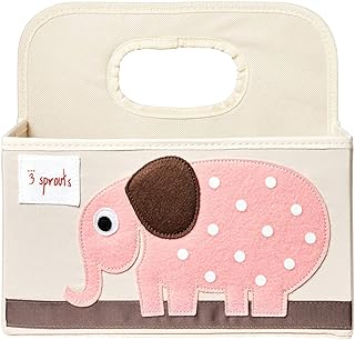 3 Sprouts Panier de Rangement pour Couches Eléphant