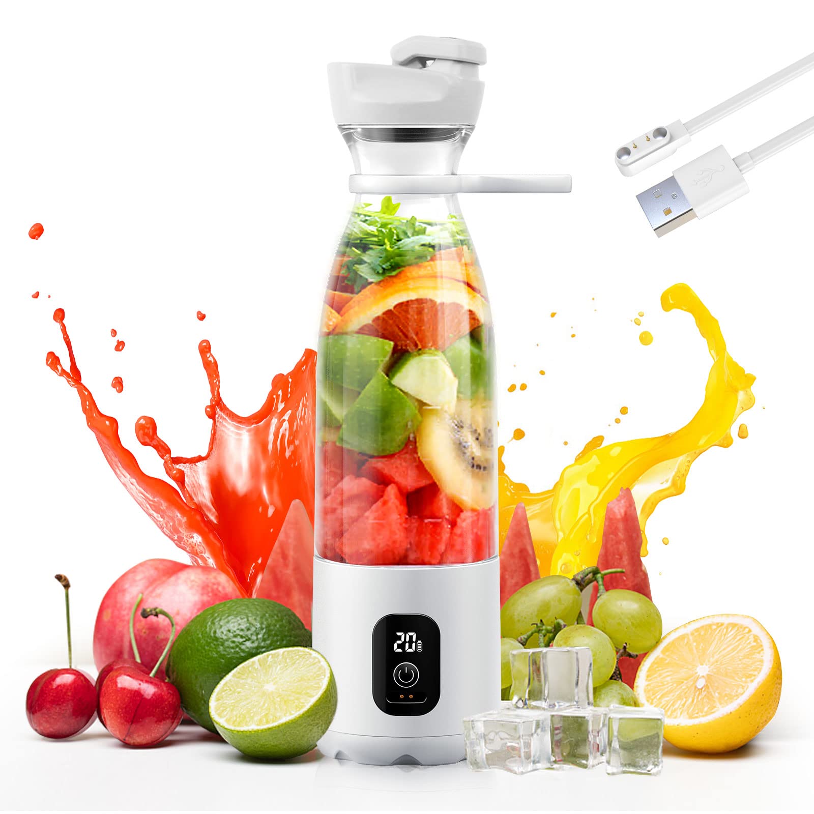 Buy Portable Blender, Personal Blender for Shakes and Smoothies 300W