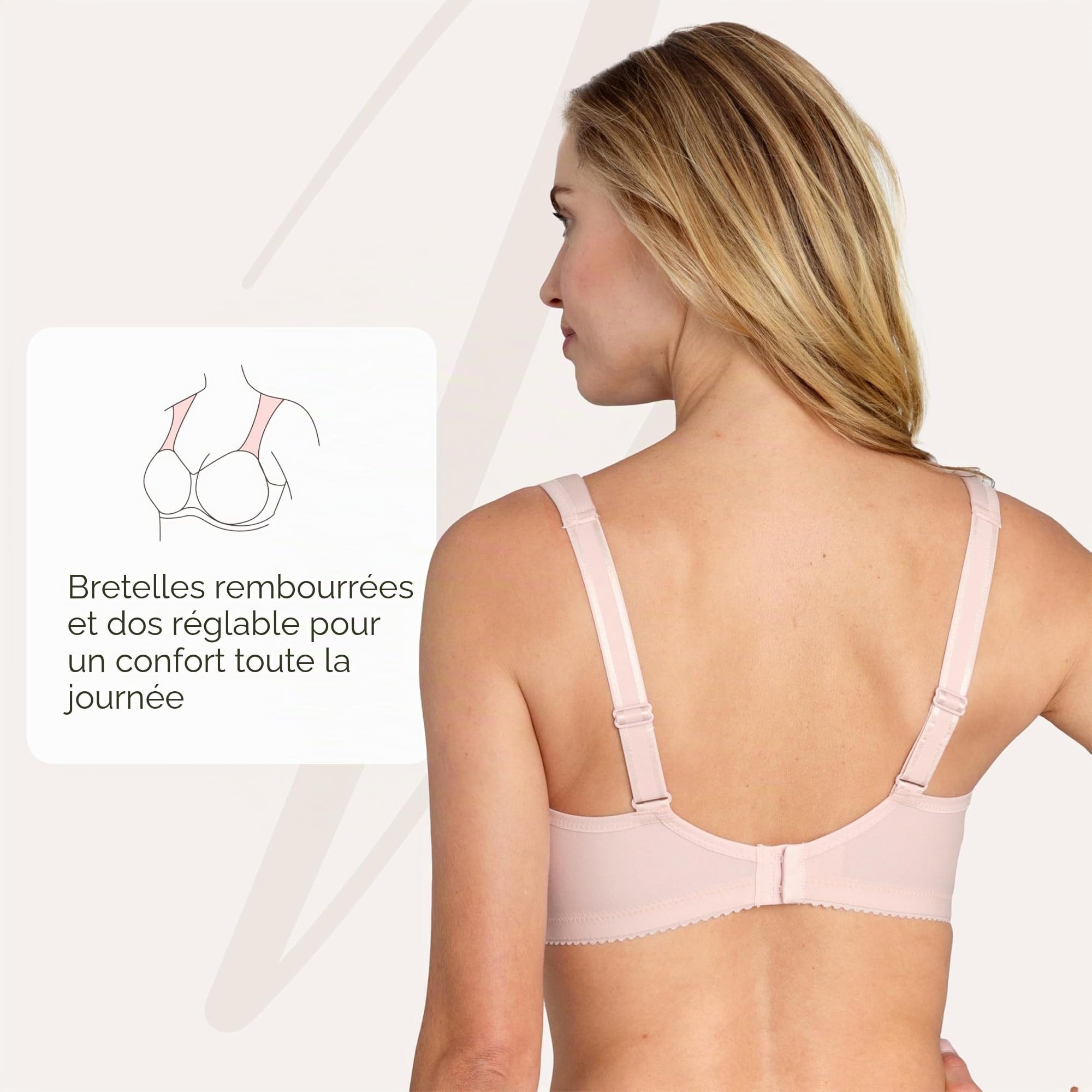 Miss Mary of Sweden : Broderie Anglaise, Soutien-Gorge de Confort en Coton, sans Armature