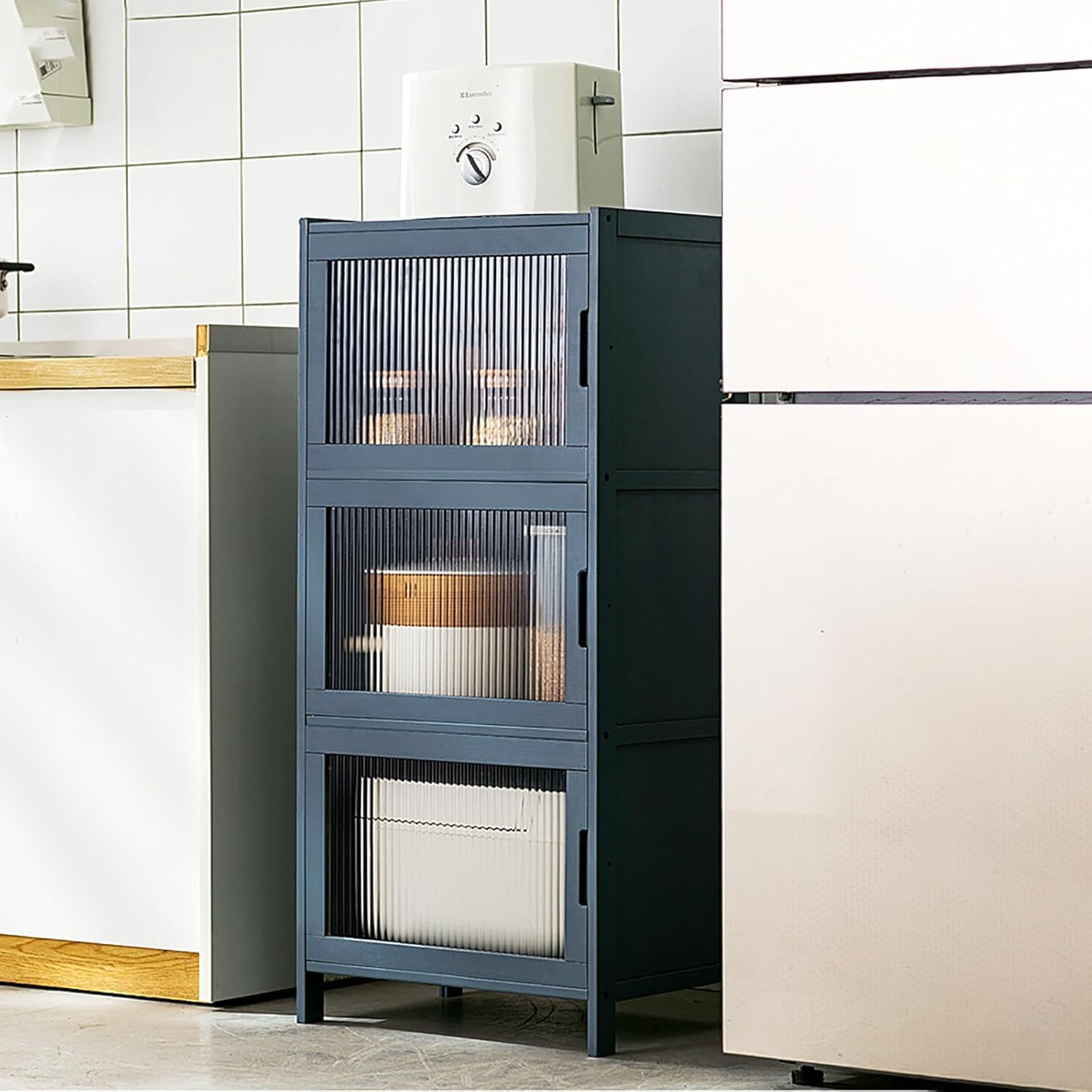 BHGFYXBS Freestanding Kitchen Sto Cabinet With Doors Versatile Sideboard & Cupboard For Pots Pans Ses Ideal For Living Room & Pantry,C-43 * 32 * 97Cm,C-43 * 32 * 97cm