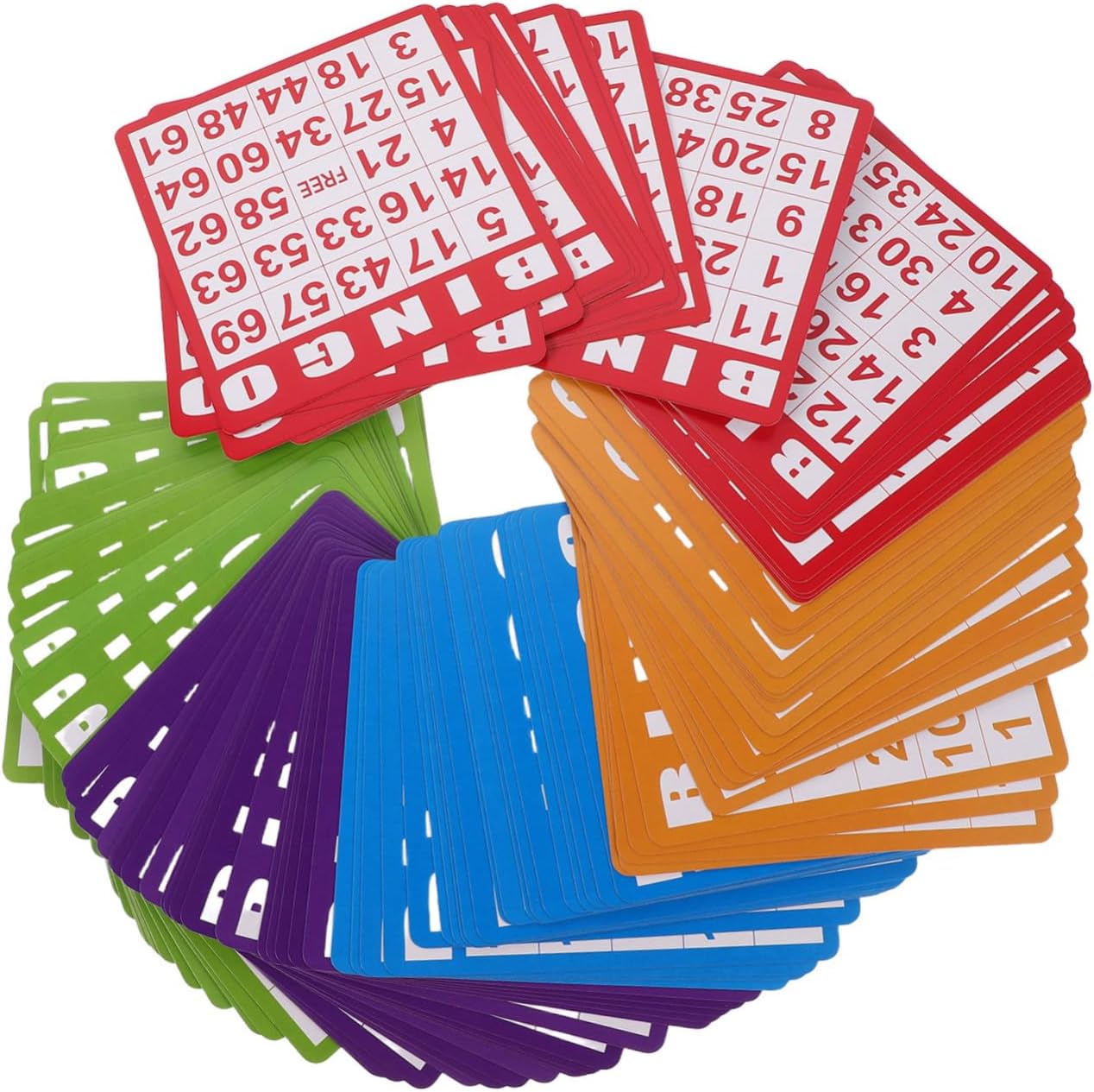 100pcs Colorful Scratch Off Game Cards for Bingo, Creative Bingo Game Supplies Made of Paper, Promote Parent Communication, for Summer Events and Carnival Party Favors