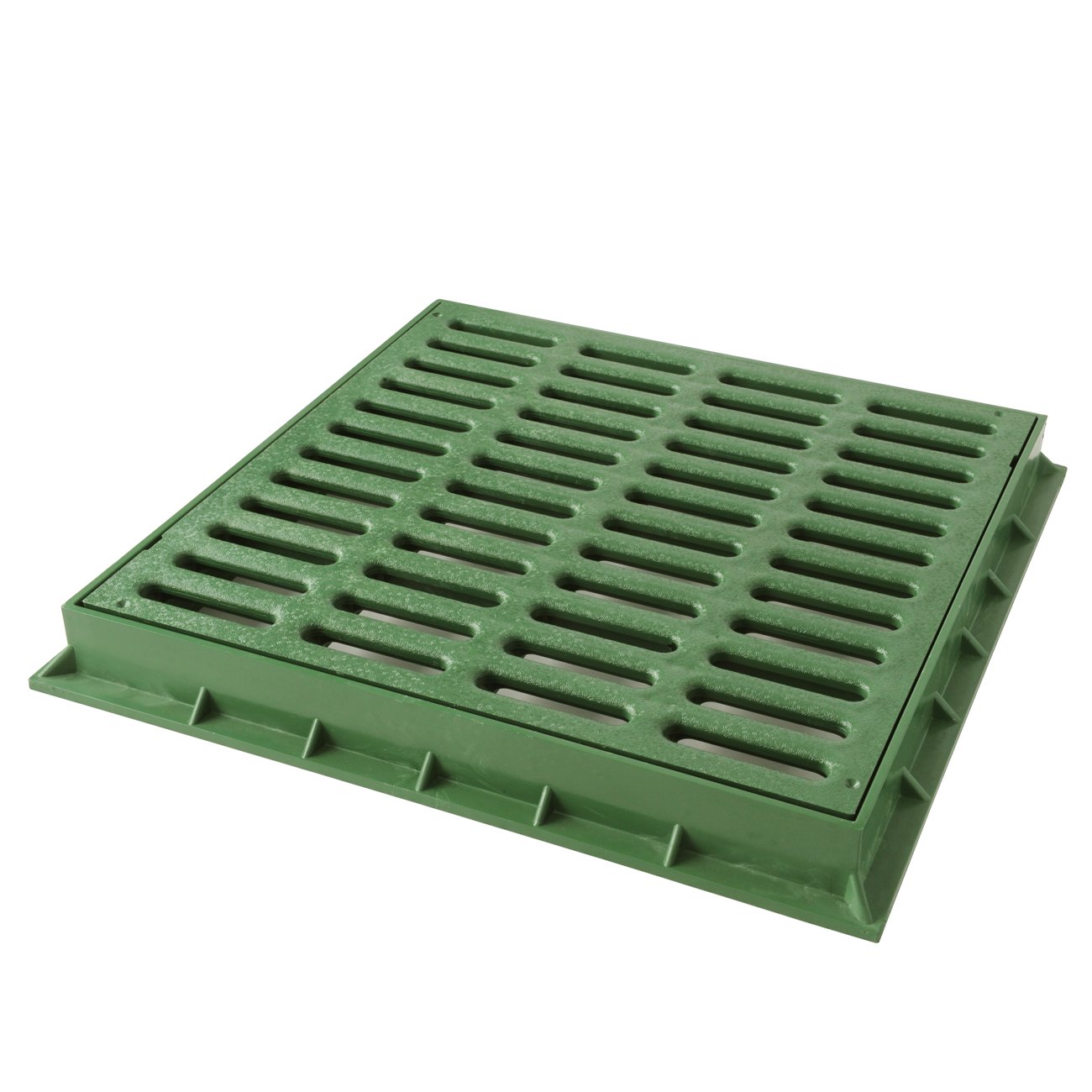 First Plast tgnp40 V-y rama z rusztem do grillowania PEDONABILE z PCW, zielona, 400 x 400 mm