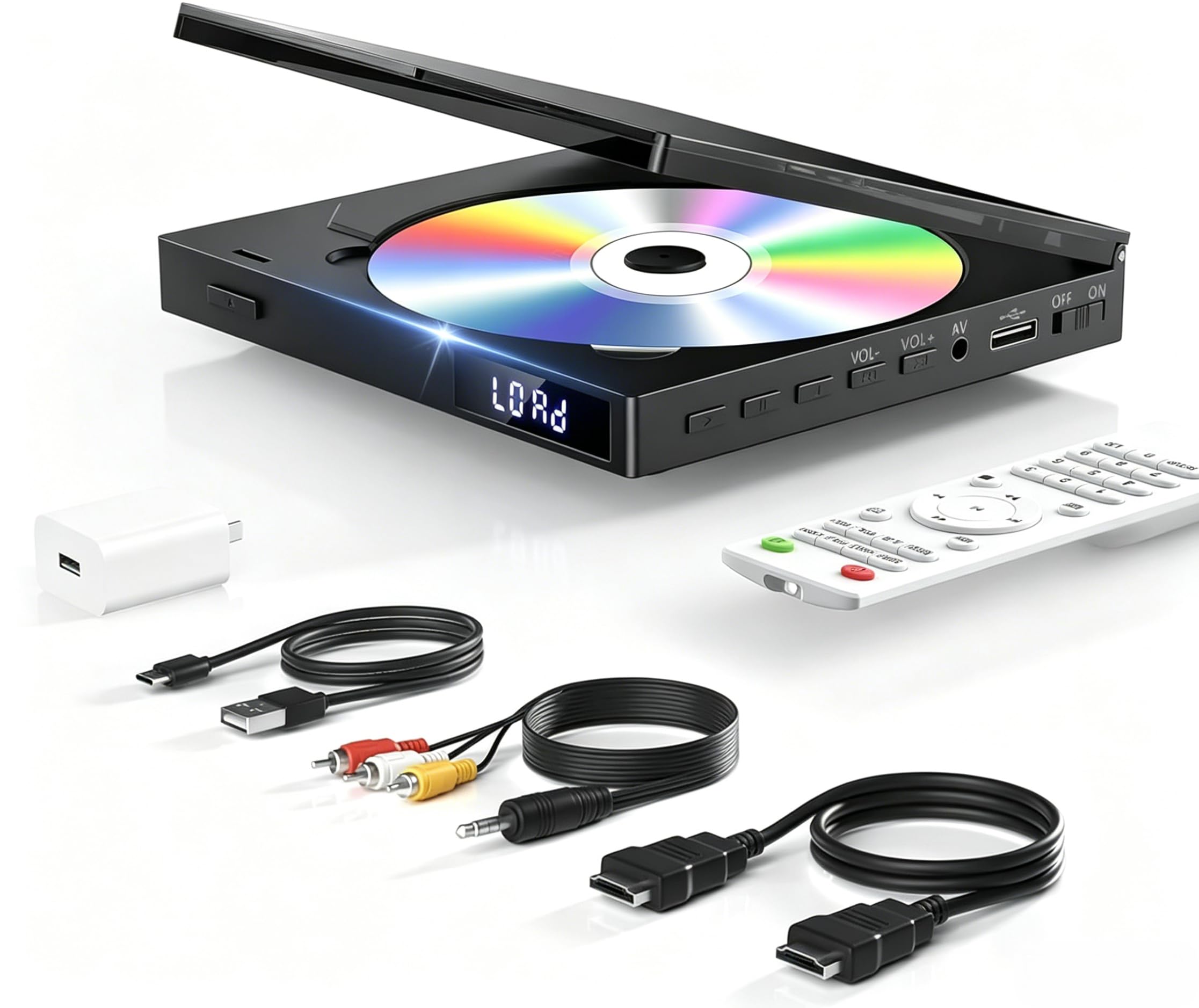 Amazon.com: 1080P HD Mini DVD Players for TV, All Region Free DVD
