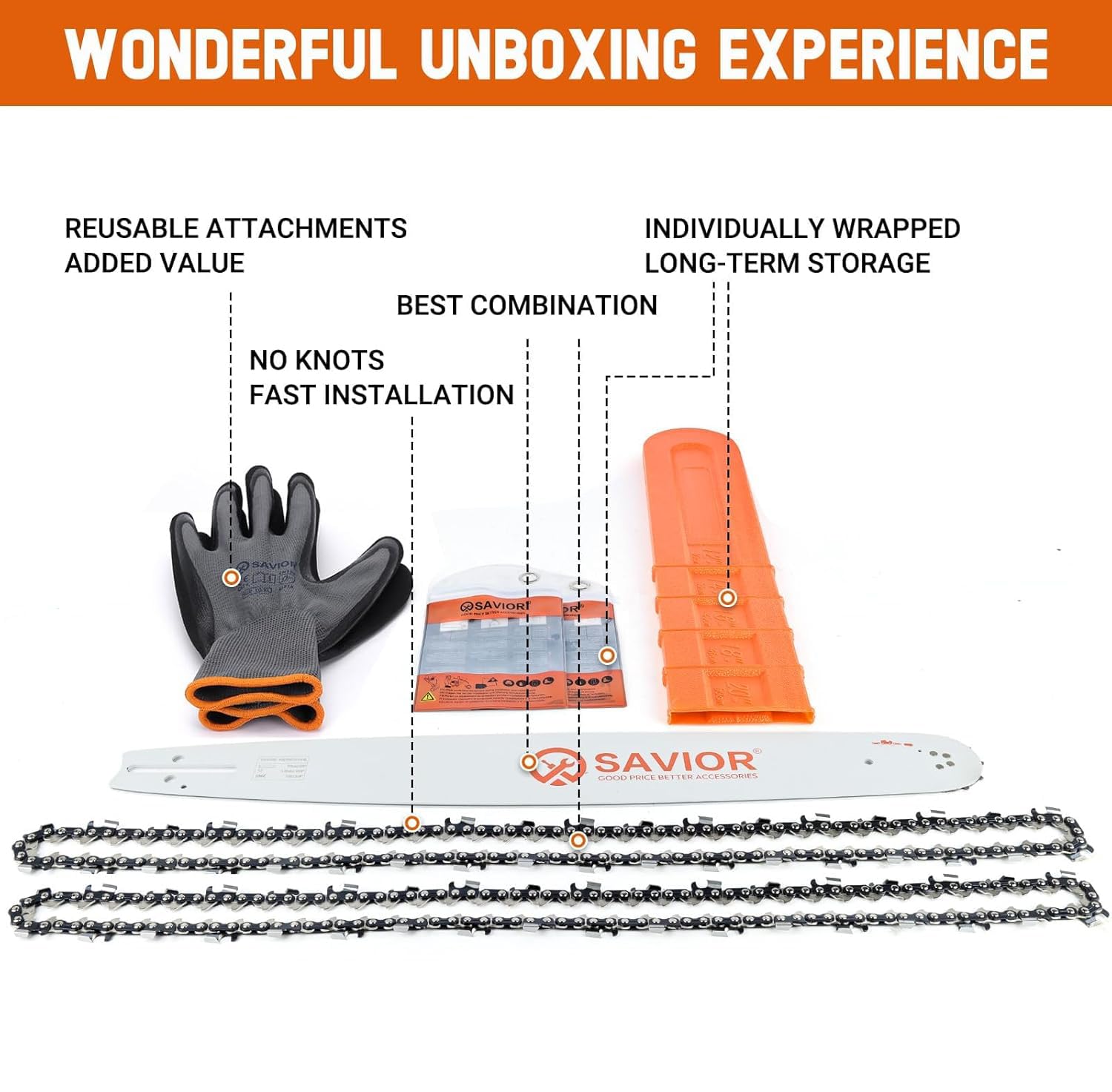Savior 20" Chainsaw Bar - Husqvarna 455/460 -6 Savior 20" Chainsaw Bar - Husqvarna 455/460 -6