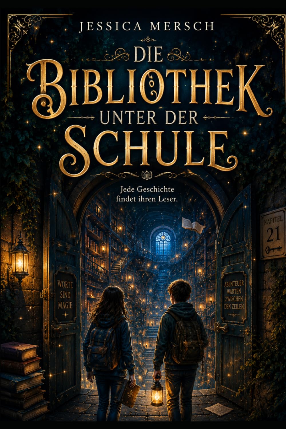 Die Bibliothek unter der Schule