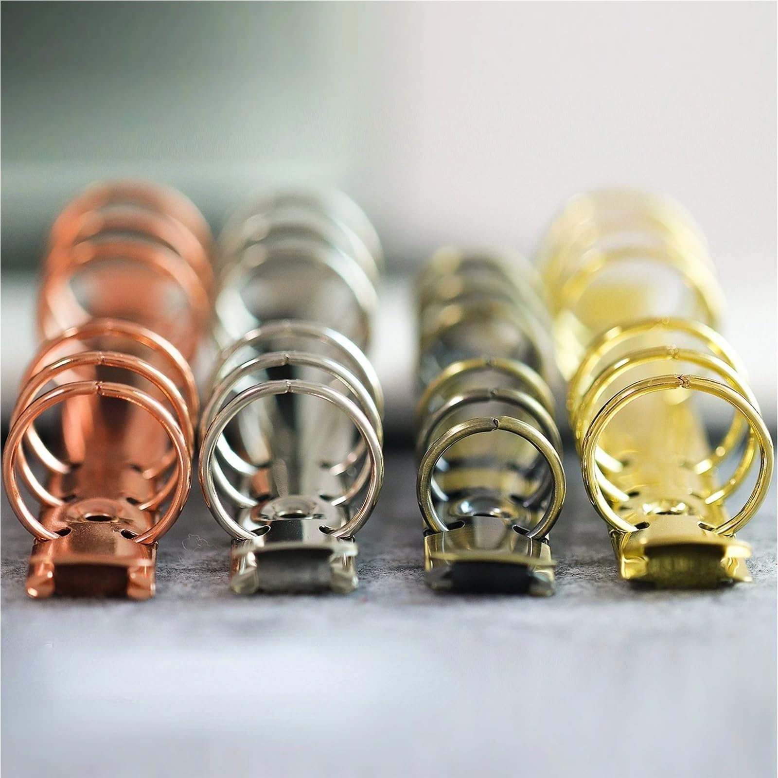 5 clip in metallo per raccoglitori da 30 mm e 25 mm, A5, A6, A7, 6 fori, anelli di ricambio per raccoglitori economici, perfetti per nizing notebook e documenti.