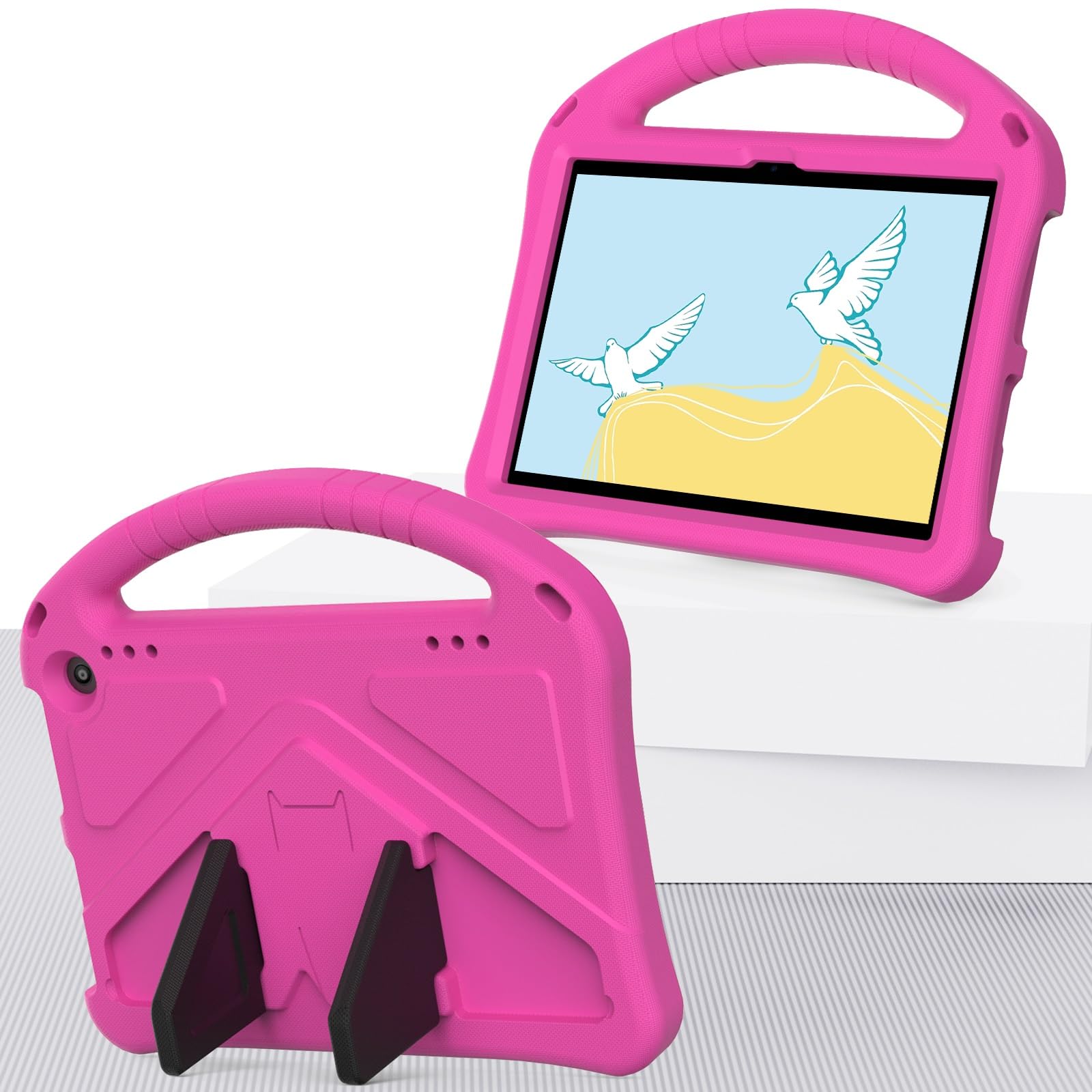 Pełne etui ochronne Etui kompatybilne z tabletami Kindle Fire HD 8 i Fire HD 8 Plus (12./10. generacja, wydanie 2024/2022/2020) Etui na tablet, odporne na upadki, odporne na uderzenia, Lekkie, odporne