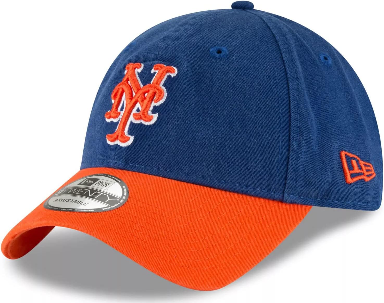 New Era MLB Core Classic 9TWENTY Adjustable Hat Cap One Size Fits All (New York Mets 2-Tone)