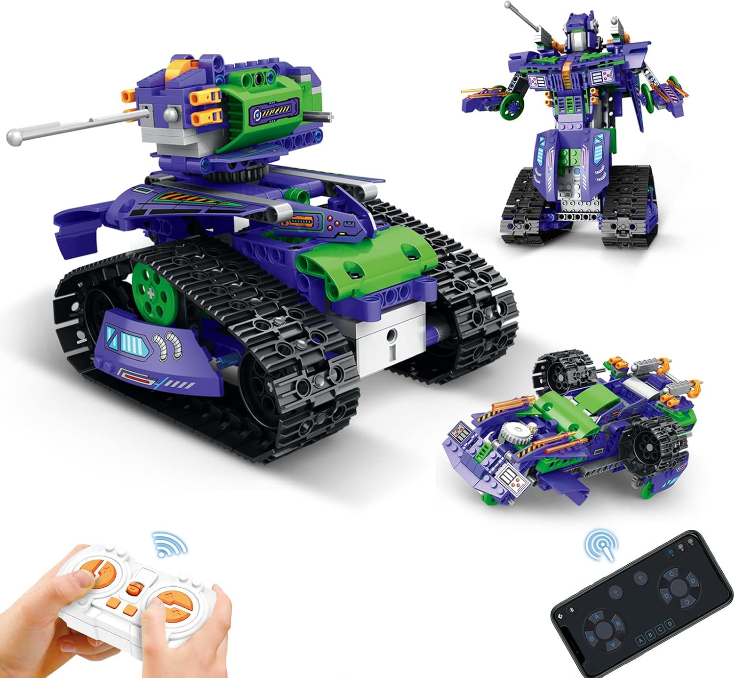 Robot Building Kit, 3in1 STEM Remote Control Kits, Robot... Top Tred Toys