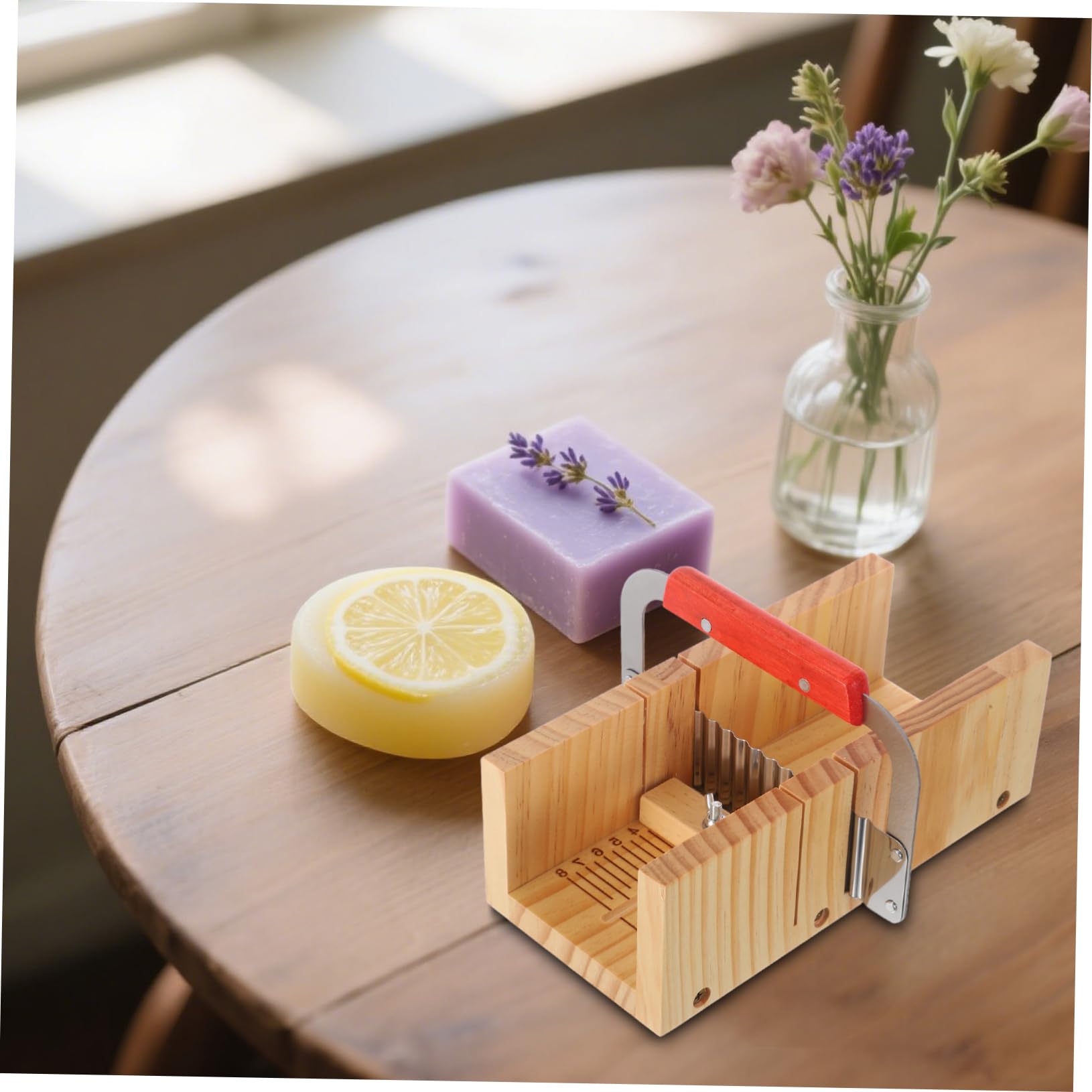 Gatuida Porta Sapone in Legno Pialla Smussatrice per Saponi Affettatrice per Sapone in Inossidabile e Stampi per Produzione per Casa e Piccoli Laboratori
