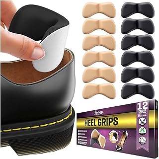 Ballotte Premium Heel Cushion Pads | Heel Grips for Women Shoes - Back of Heel Pads for Shoes That are Too Big | Shoe Heel Inserts for Women/Men | Heel Liners for High Heels (Multicolor (12 Pack))