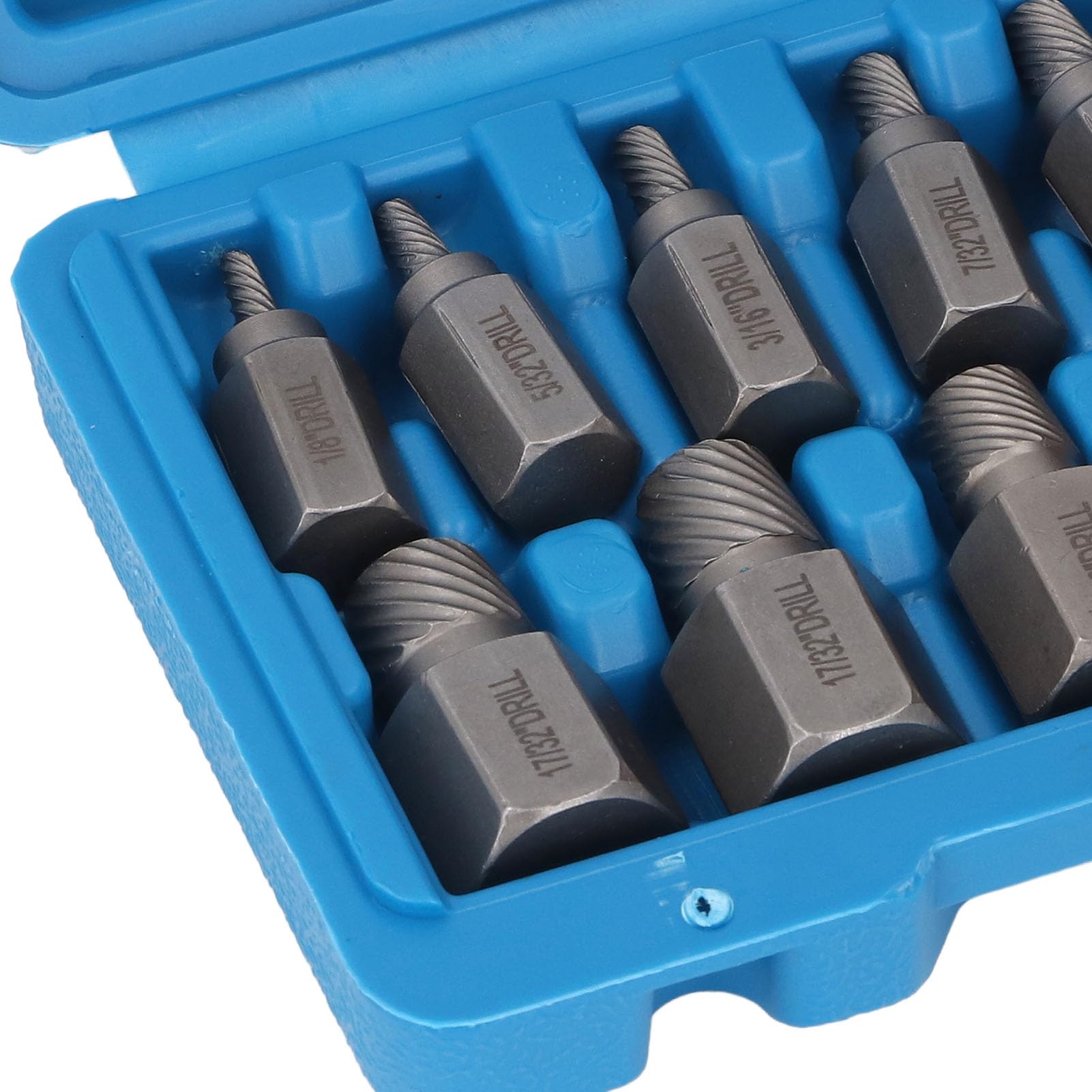 Juego de extractores tornillos dañados, 15 Uds., Extractor cabeza hexagonal, Kit removedor pernos multiestriados for quitar rotos