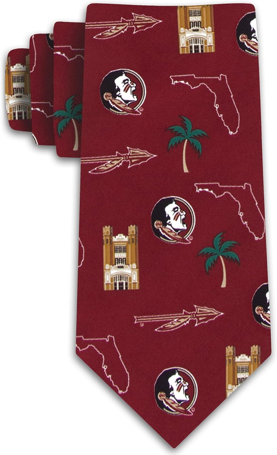 Eagles Wings Florida State Ties Seminoles Mens Noles College FSU Neckties (Home Town Silk)