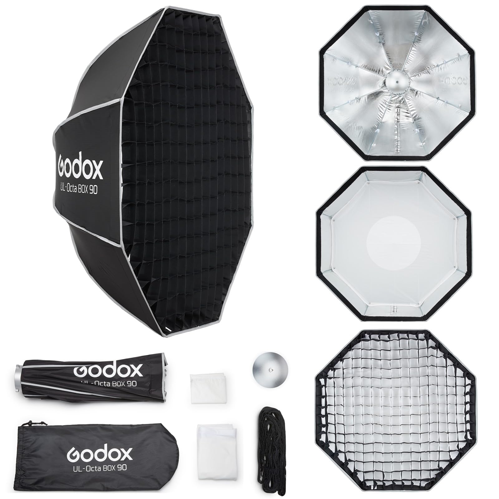 Amazon | Godox UL-Octa Box 90cm Bowensマウントソフトボックス、35.4