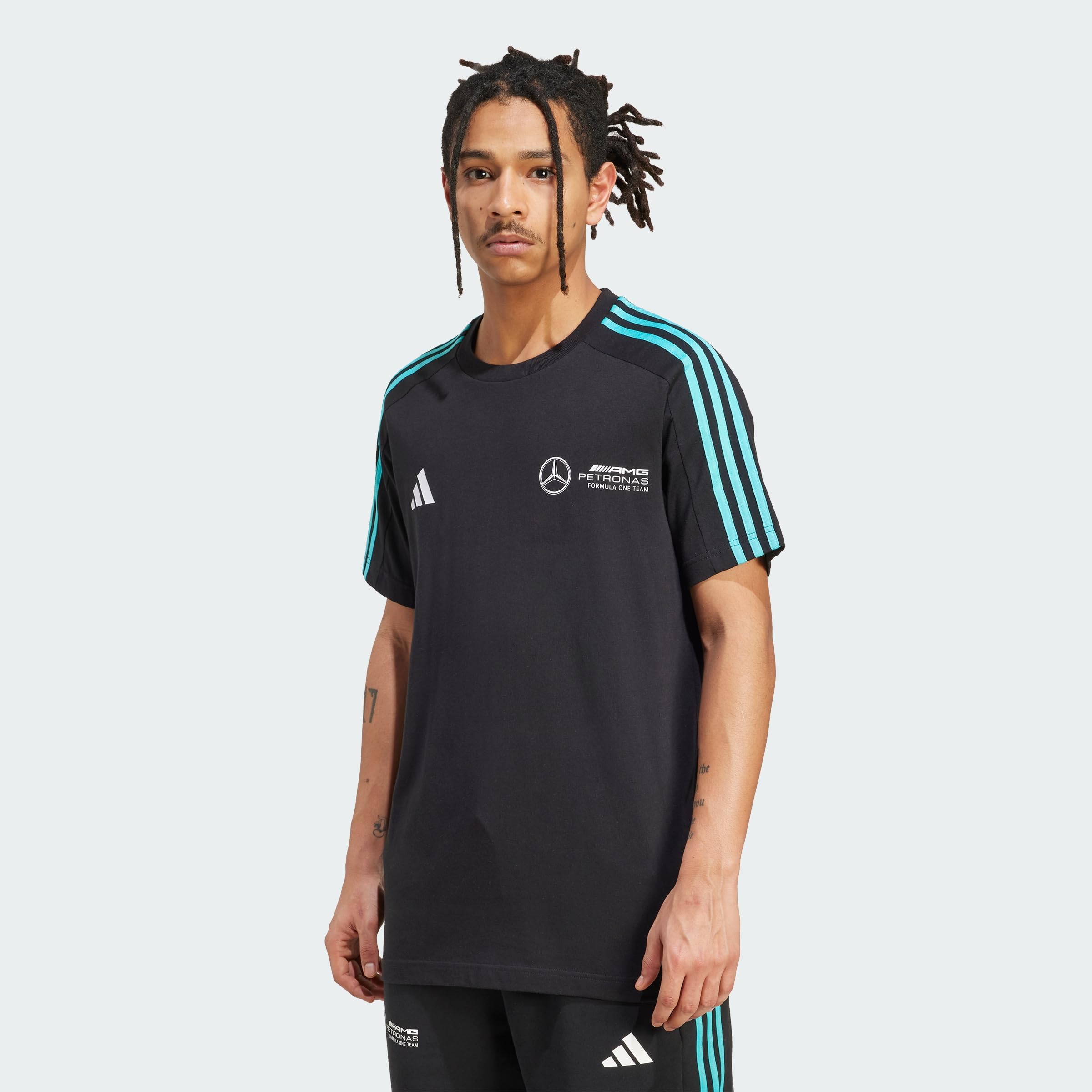 adidas Mercedes, Black/White, Size 7-8 Years
