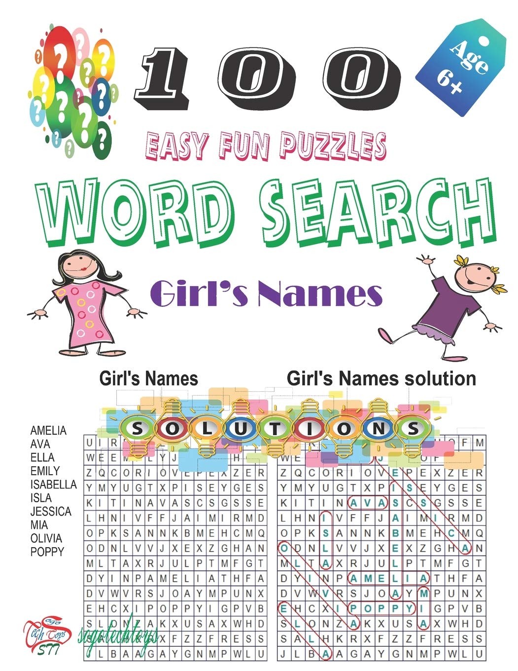 Buy 100 Easy Fun Puzzles Word Search Girl's Names A word puzzle
