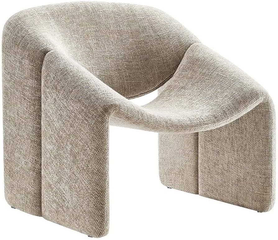 Amazon.com: Modway Vivi Chenille Upholstered Accent Khaki-Plush