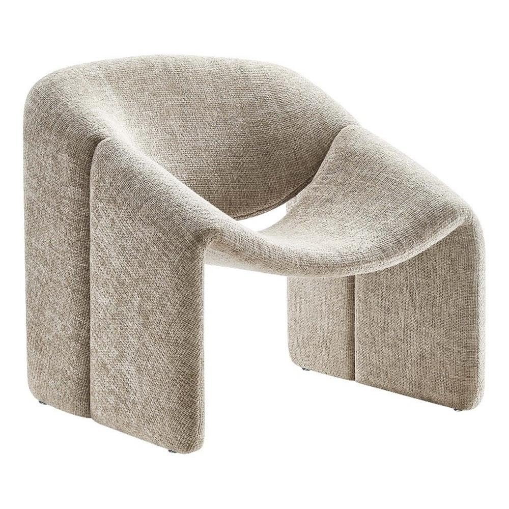 Modway Vivi Chenille Khaki Armchair - Comfy Modern Seating