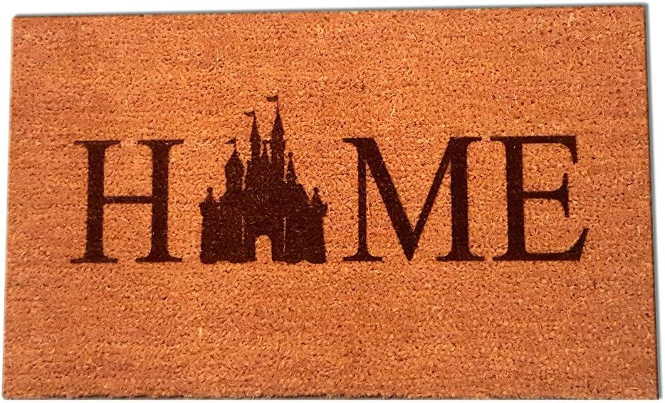 Castle Home Laser Engraved Coir Fiber Doormat 30” x 18”