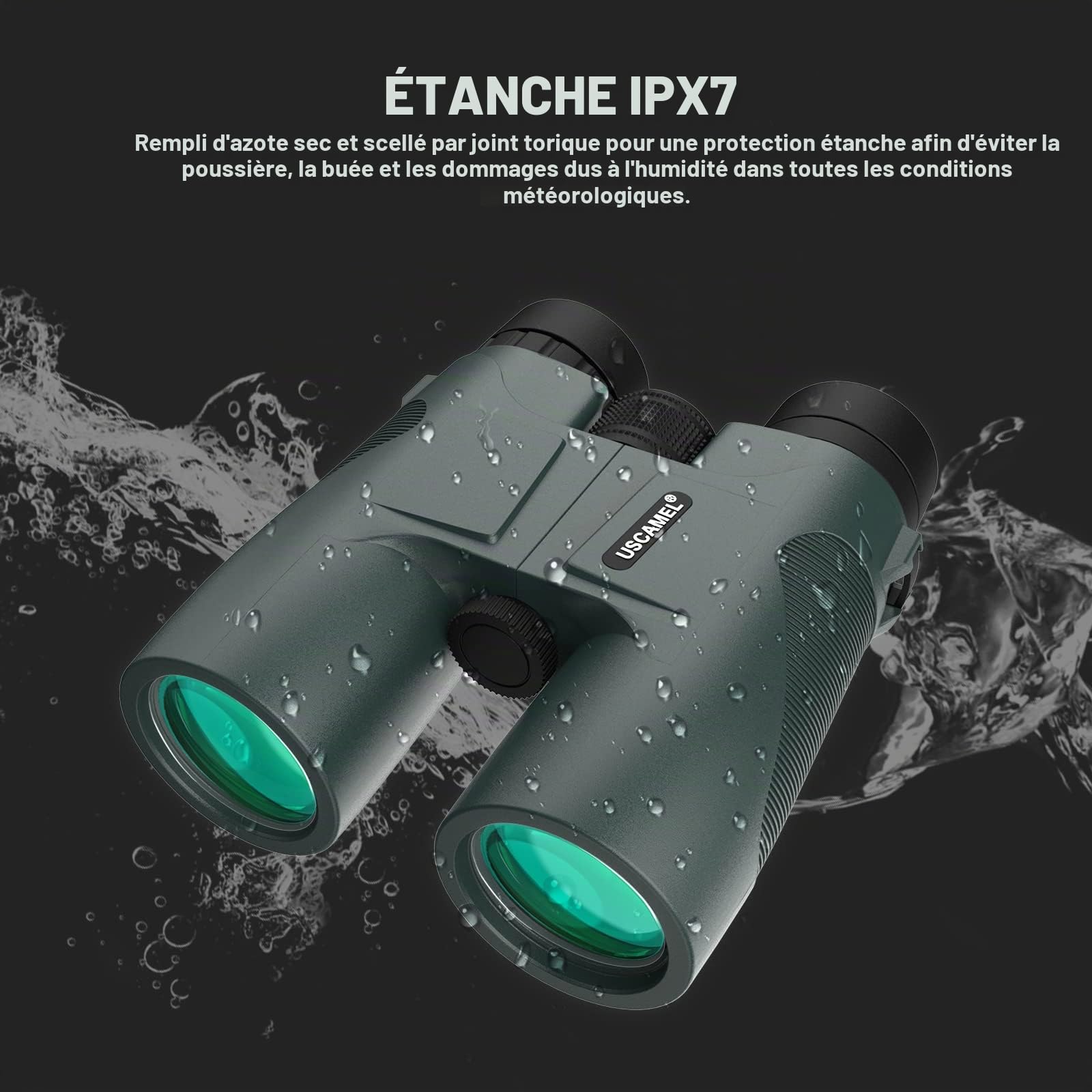 Meade Jumelles compactes, Jumelles au Format de Poche 10X42 avec Vision Claire pour l'observation des Oiseaux, Voyage, Concert, Vert de Chasse (Army Green)