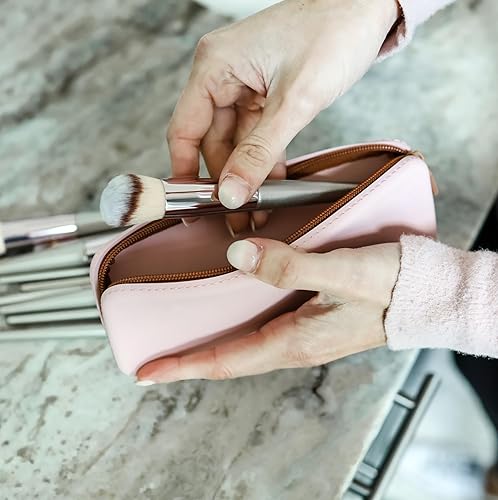 Miniatura 9 de Soporte de cepillo de maquillaje de silicona para herramientas cosméticas y más - Bolsa de maquillaje de silicona con cierre de cremallera. Bolsa de