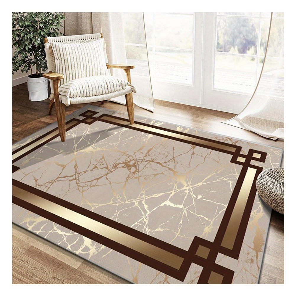 Tapis de salon lavable et doux avec revêtement antidérapant
