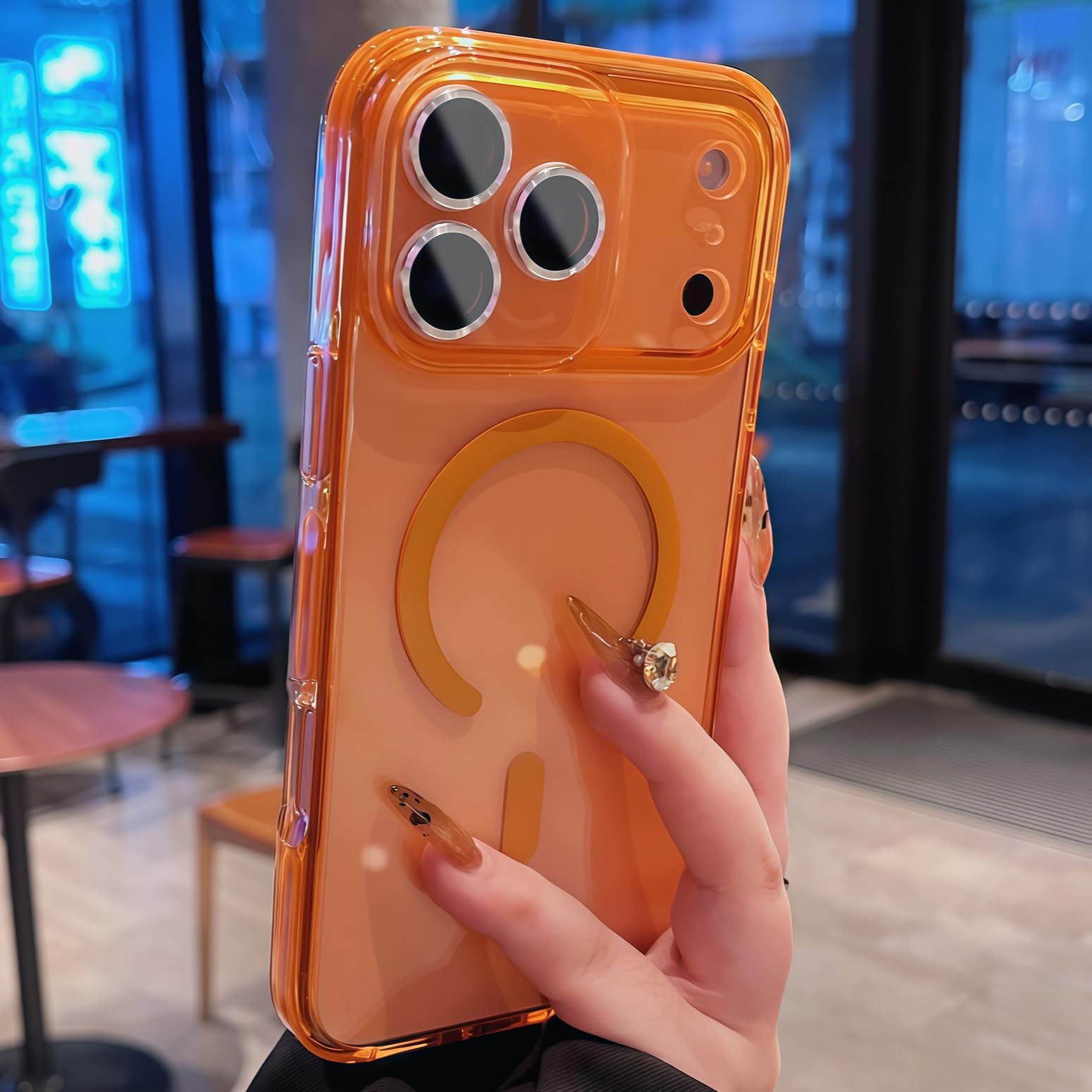 Amazon.co.jp: Tecxin iPhone 17 Pro ケース マグセーフ対応 氷晶