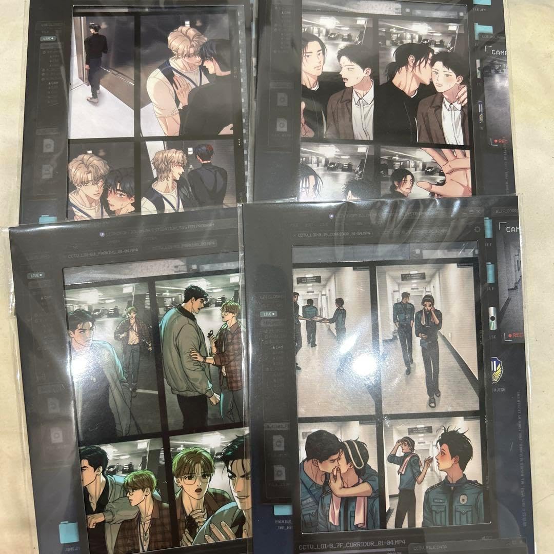 韓国 BL LEZHIN 夜画帳 監視カメラ4カットフィルム トレカ Jinx 韓国