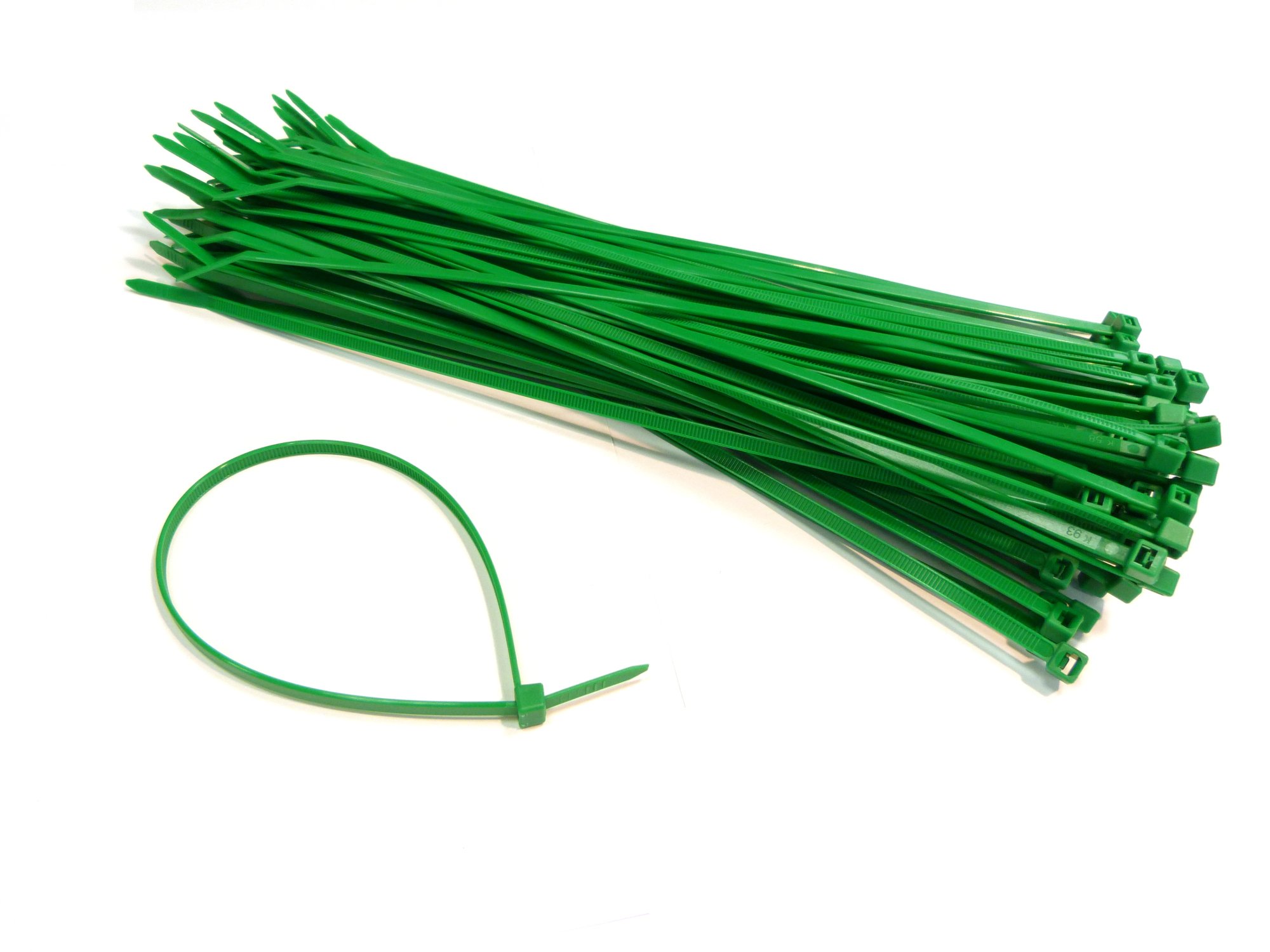 Hyfive Green Cable Ties Cable Tidy Tie Wraps 300 X 4.8 Mm - Pack Of 25