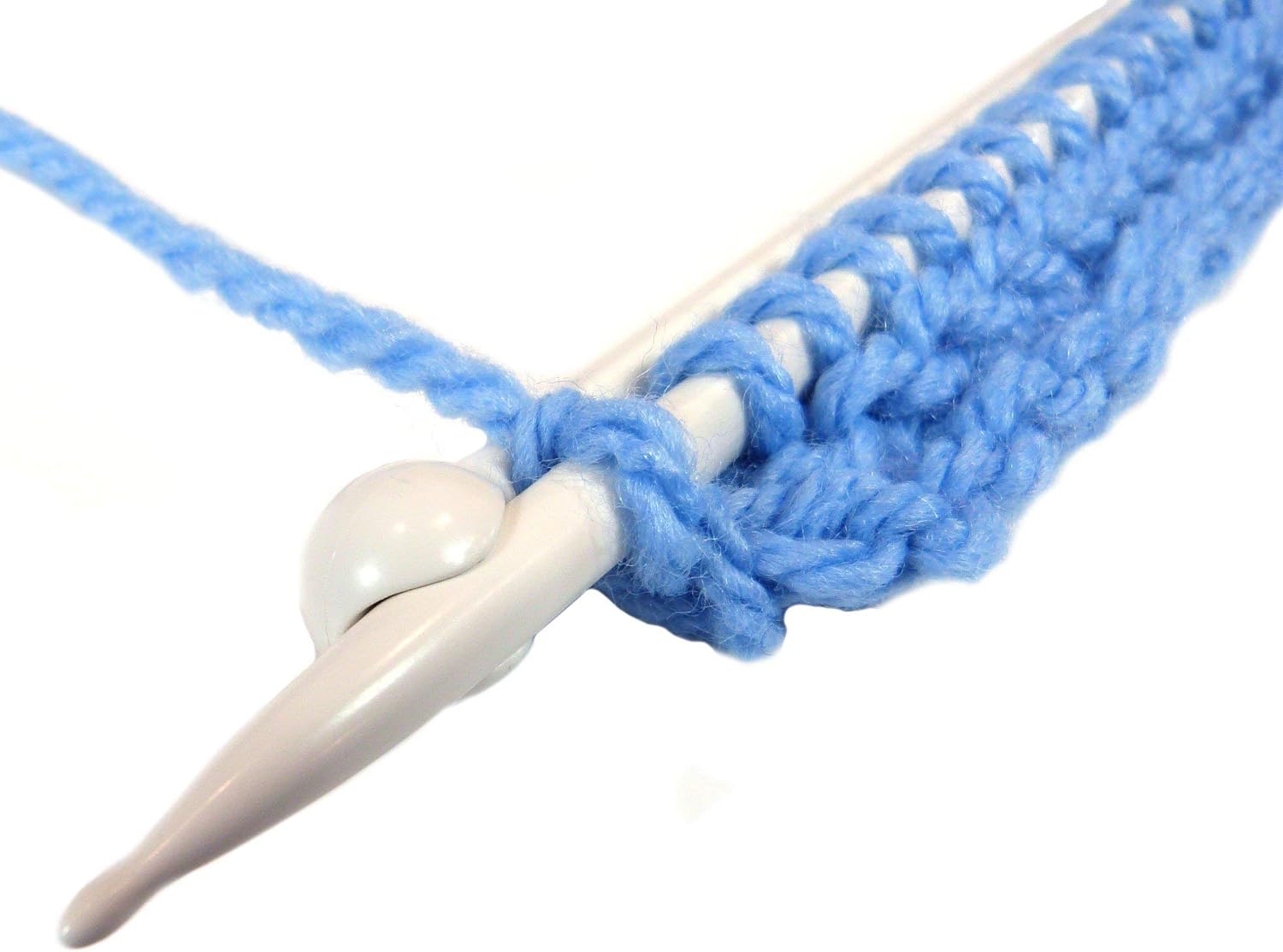 Prym_190409-1 Single-Point Ergonomic Knitting Pins/Needles (Pair) 6mm x 40cm Length, Metal, Multi-Colour, 43 x 4 x 1 cm