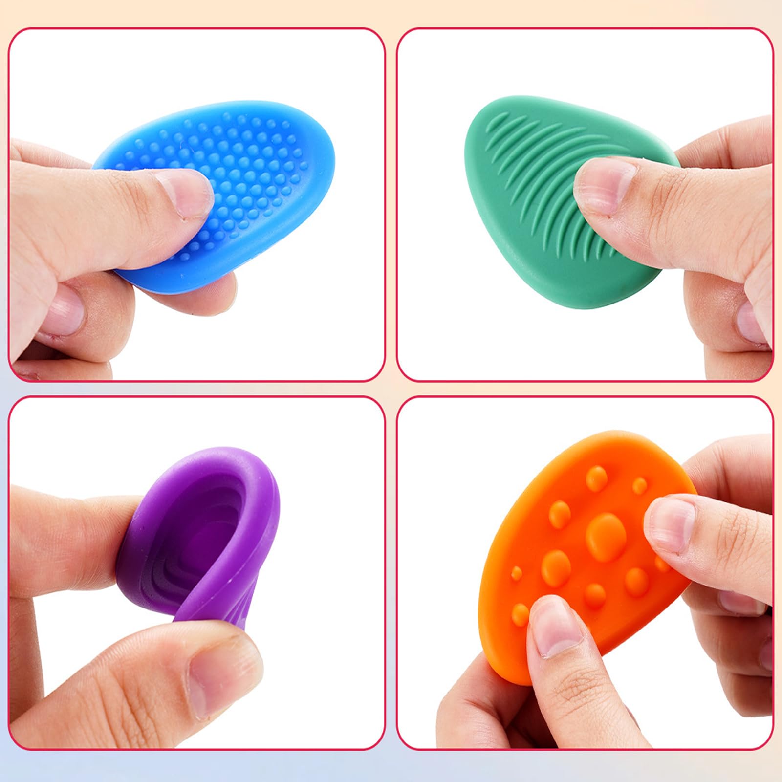 RagQbuK 18 Pack Fidget Toys, Textured Spinner Ring Set for Anxiety Relief ADHD & Autism - Image 3
